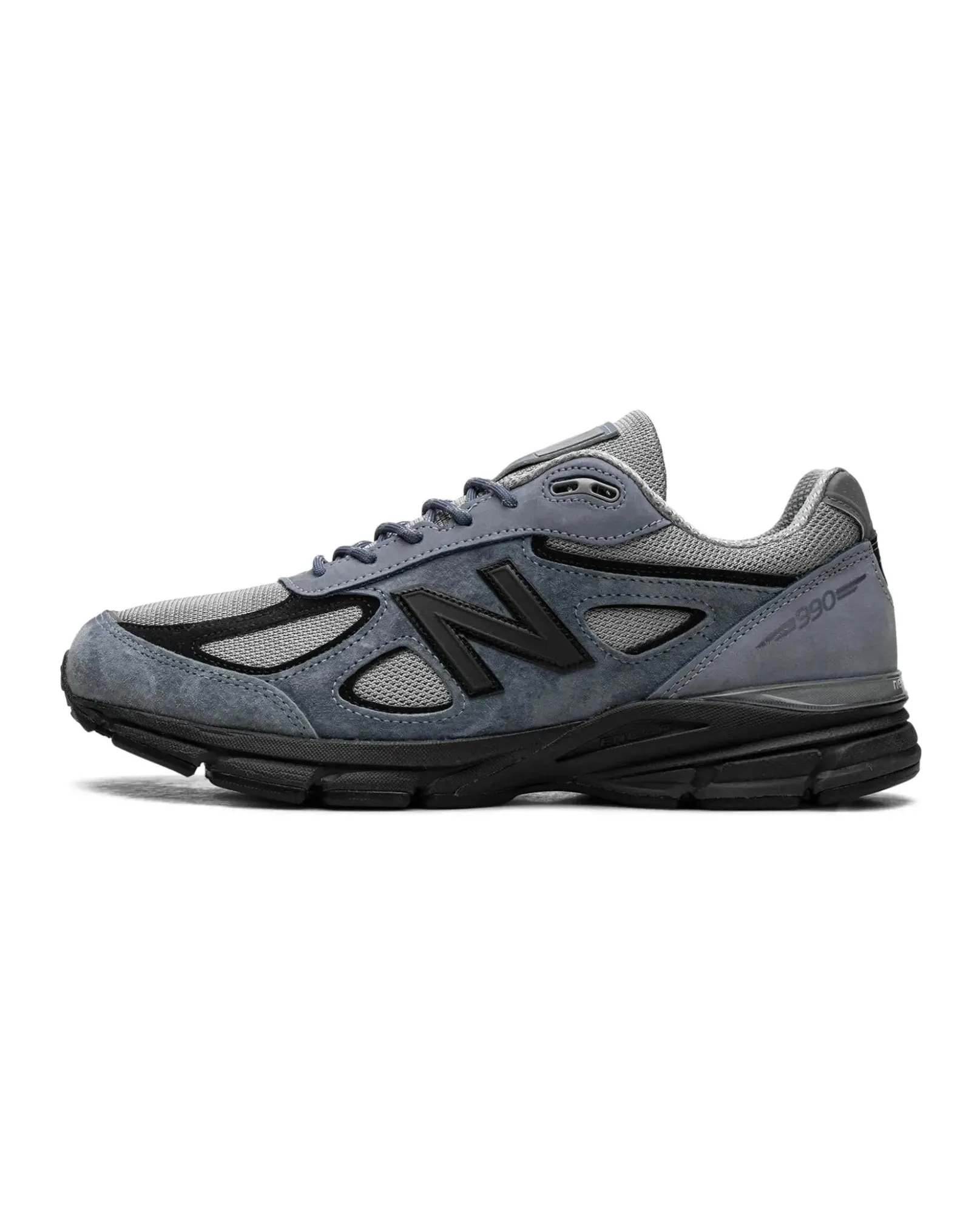 New Balance 990v4 MiUSA Teddy Santis Arctic Grey Black Knee support