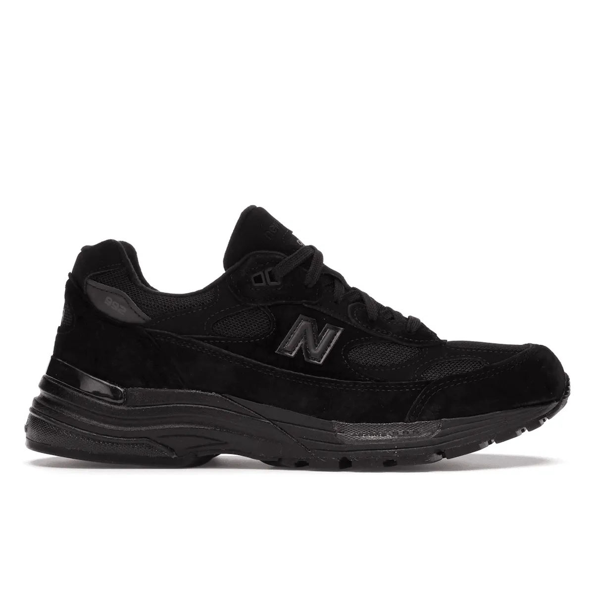 New Balance 992 Triple Black Durable Design