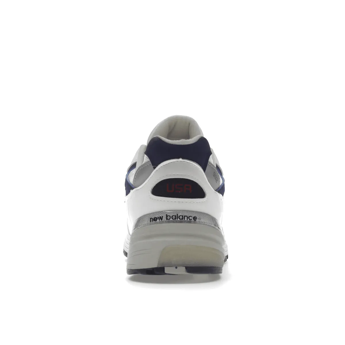 New Balance 992 White Navy Cushioned Sole