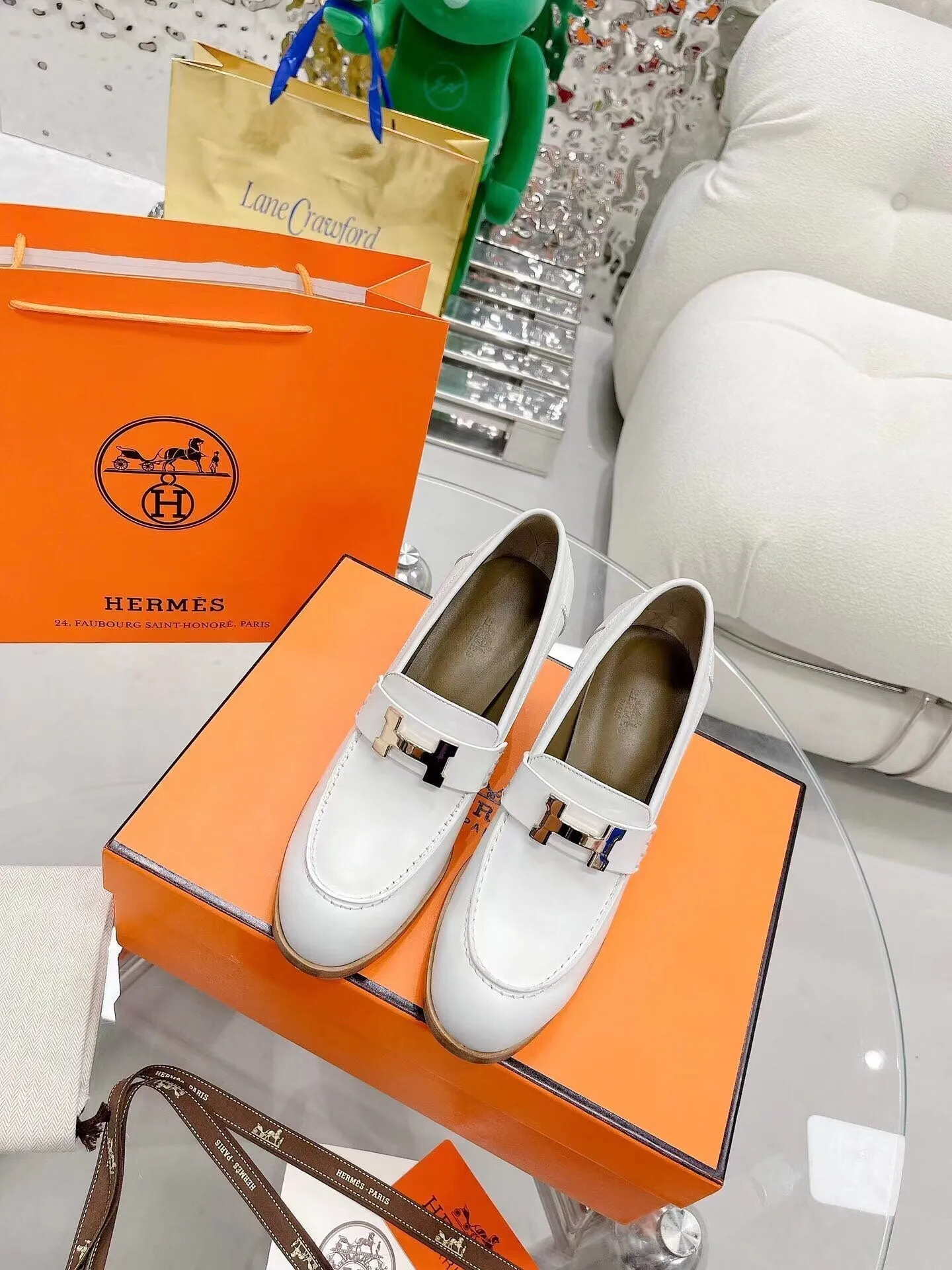 New Hermes HIGH HEELS 011 Beige Heels