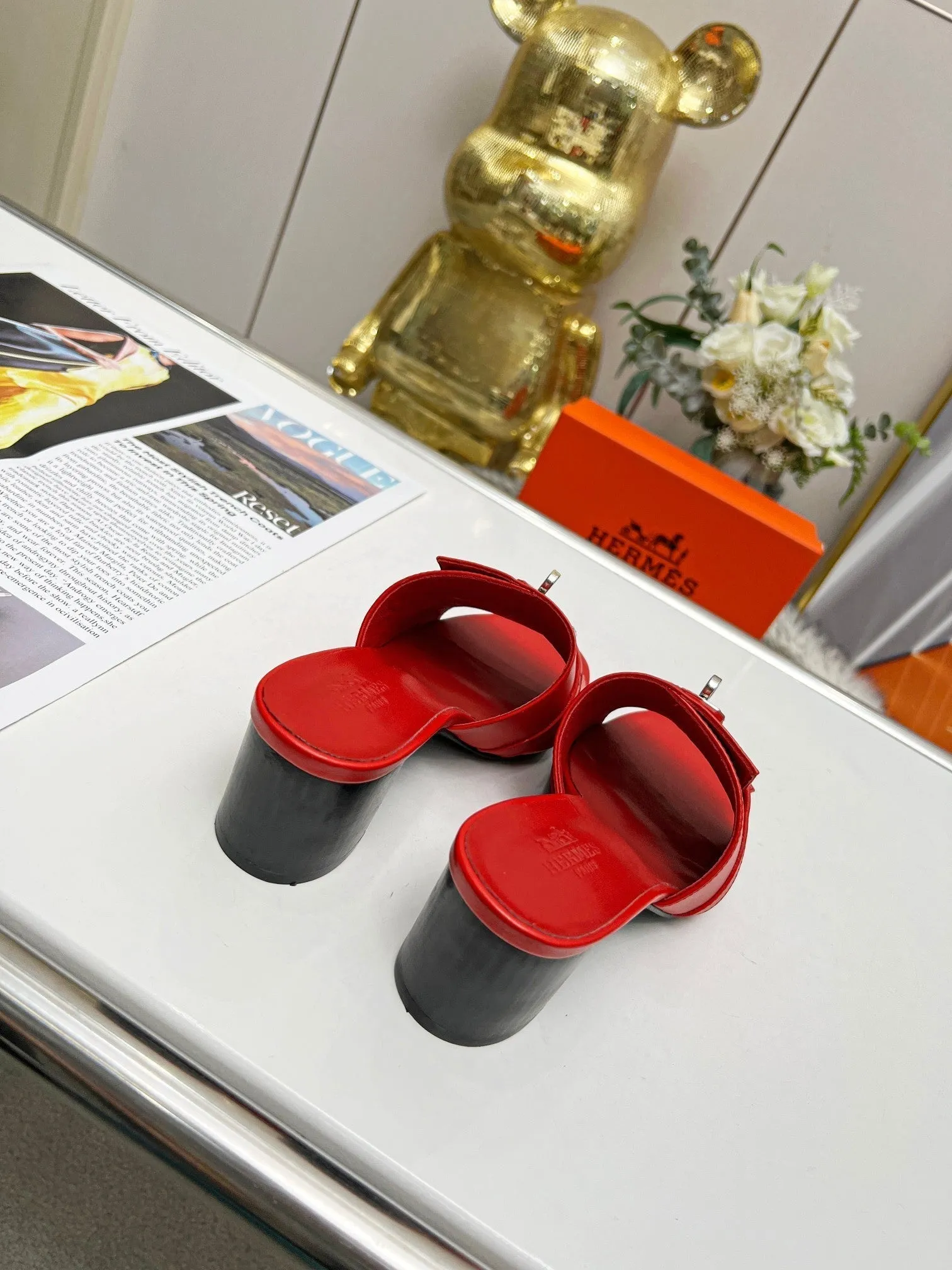 New Hermes HIGH HEELS 015 Slip On Design