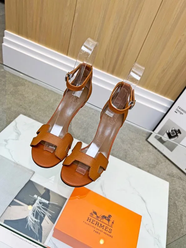New Hermes HIGH HEELS 062 lace up closure