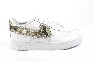 Adaptive Upper Nike Air Force 1 '07 Pitone Borchie & Strass