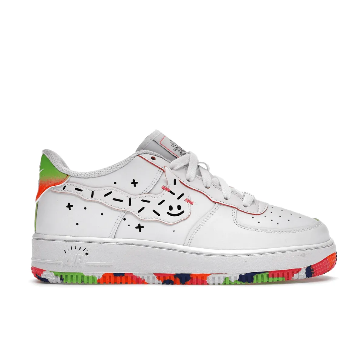 Nike Air Force 1 Low Kids Drawing Trend Glow
