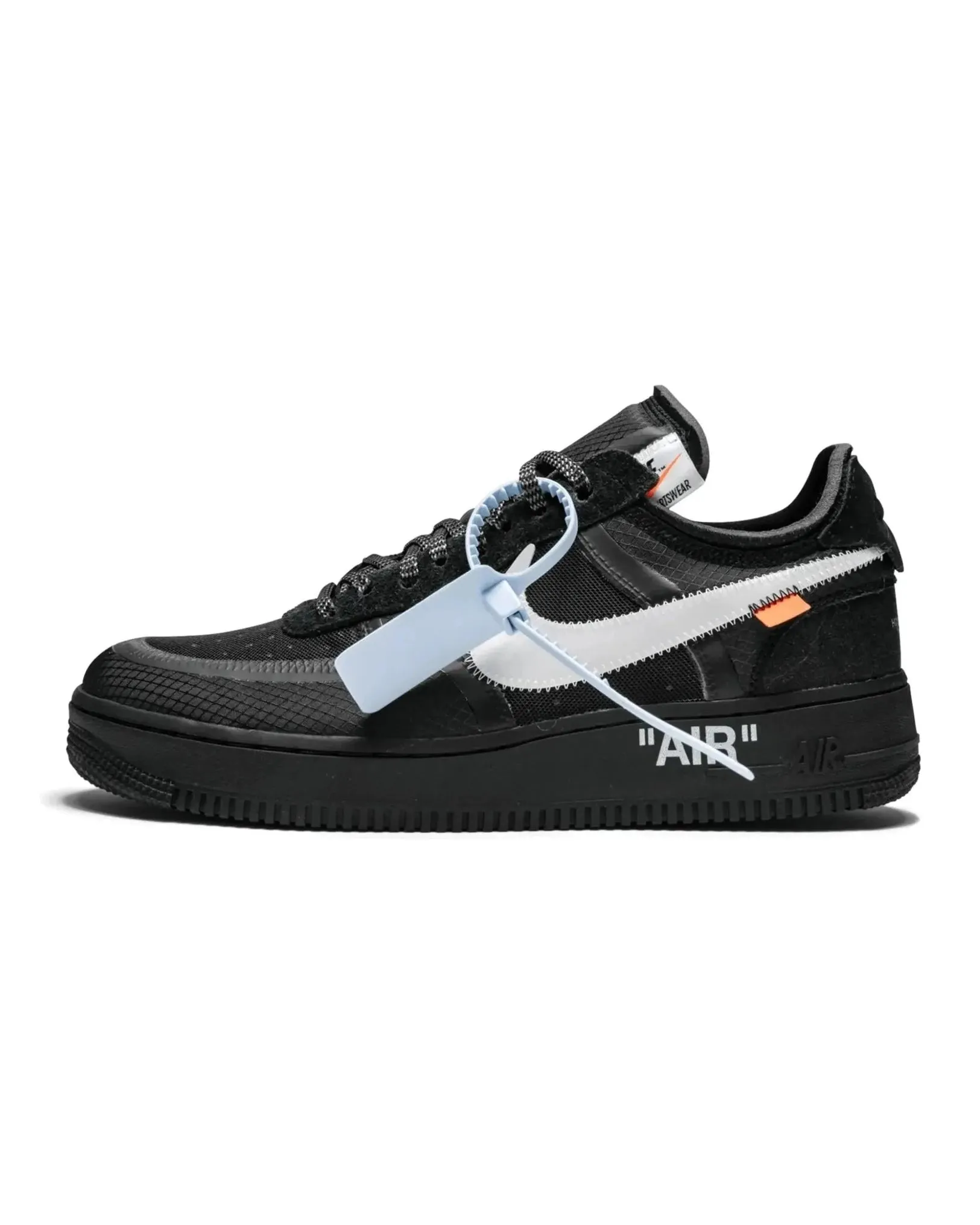 Padded collar Anti Slip Nike Air Force 1 Low X Off-White Black White