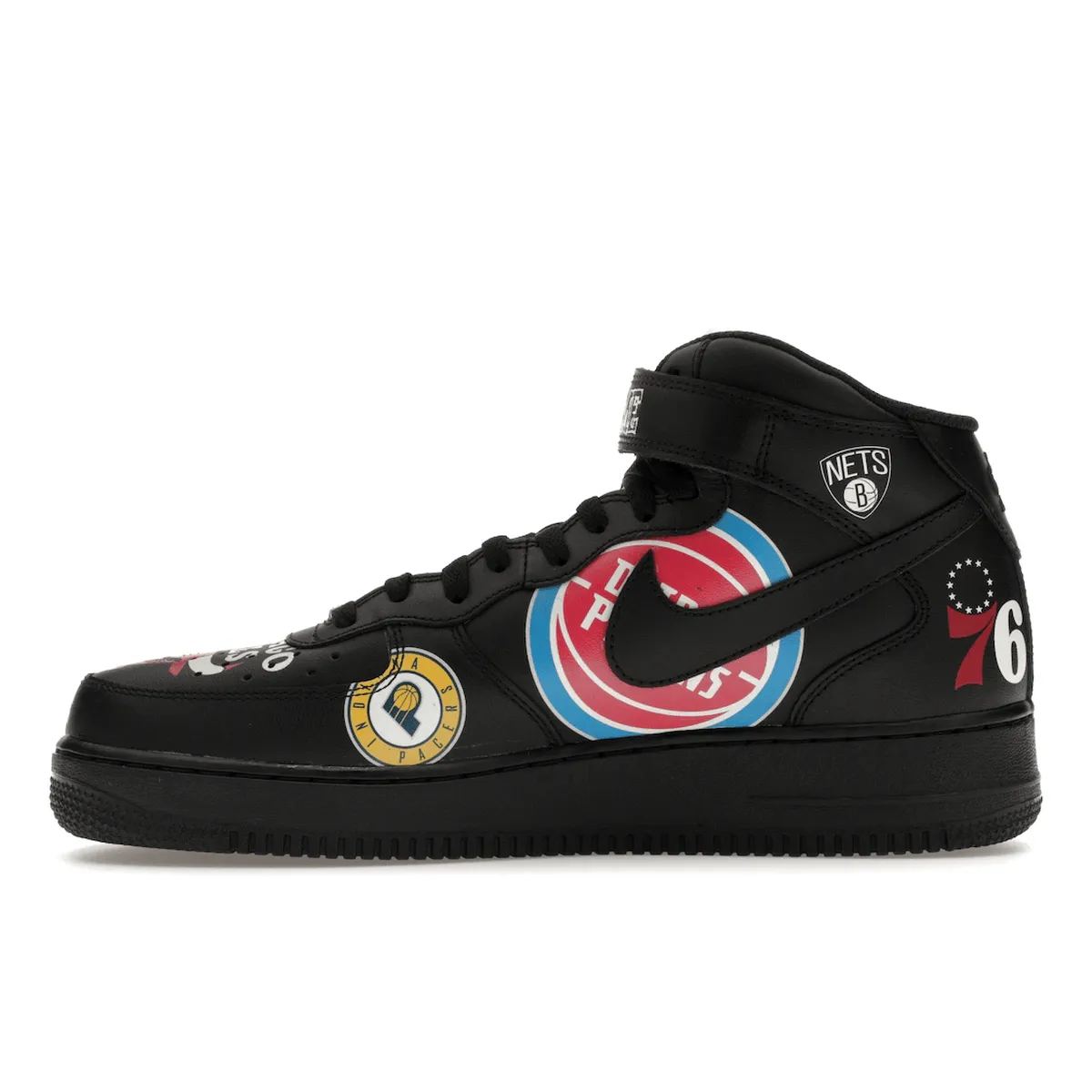Nike Air Force 1 Mid Supreme NBA Black Step Riseup