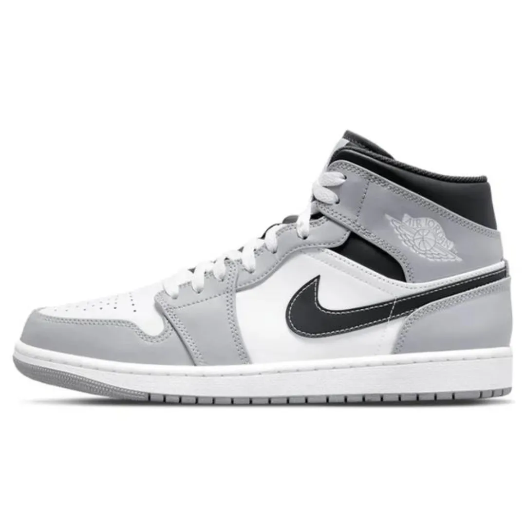 Nike Air Jordan 1 Mid Smoke Grey Anthracite Shock-absorbent materials