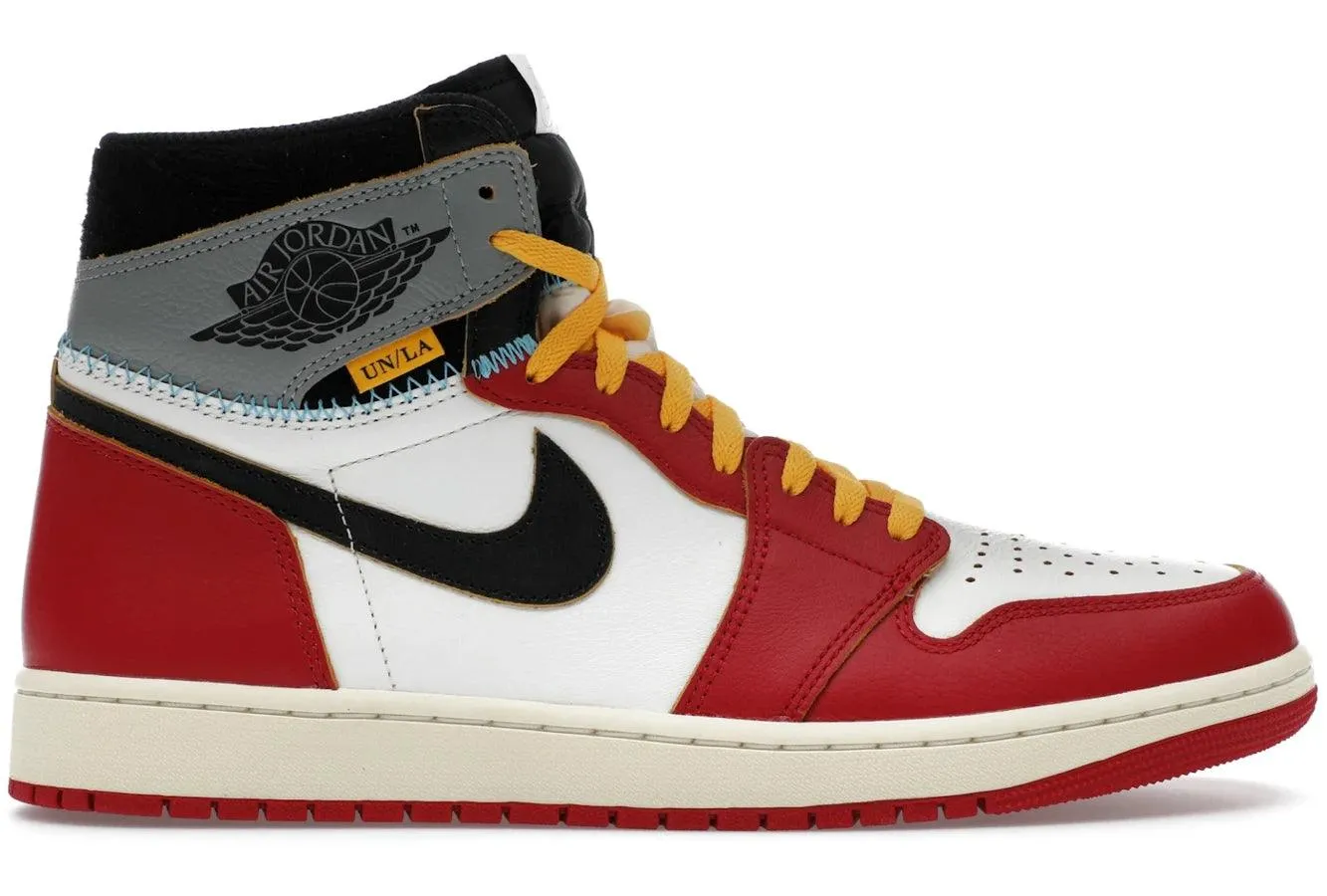 Lace Up Premium Leather Air Jordan 1 Retro High OG SP Union LA Chicago Shadow
