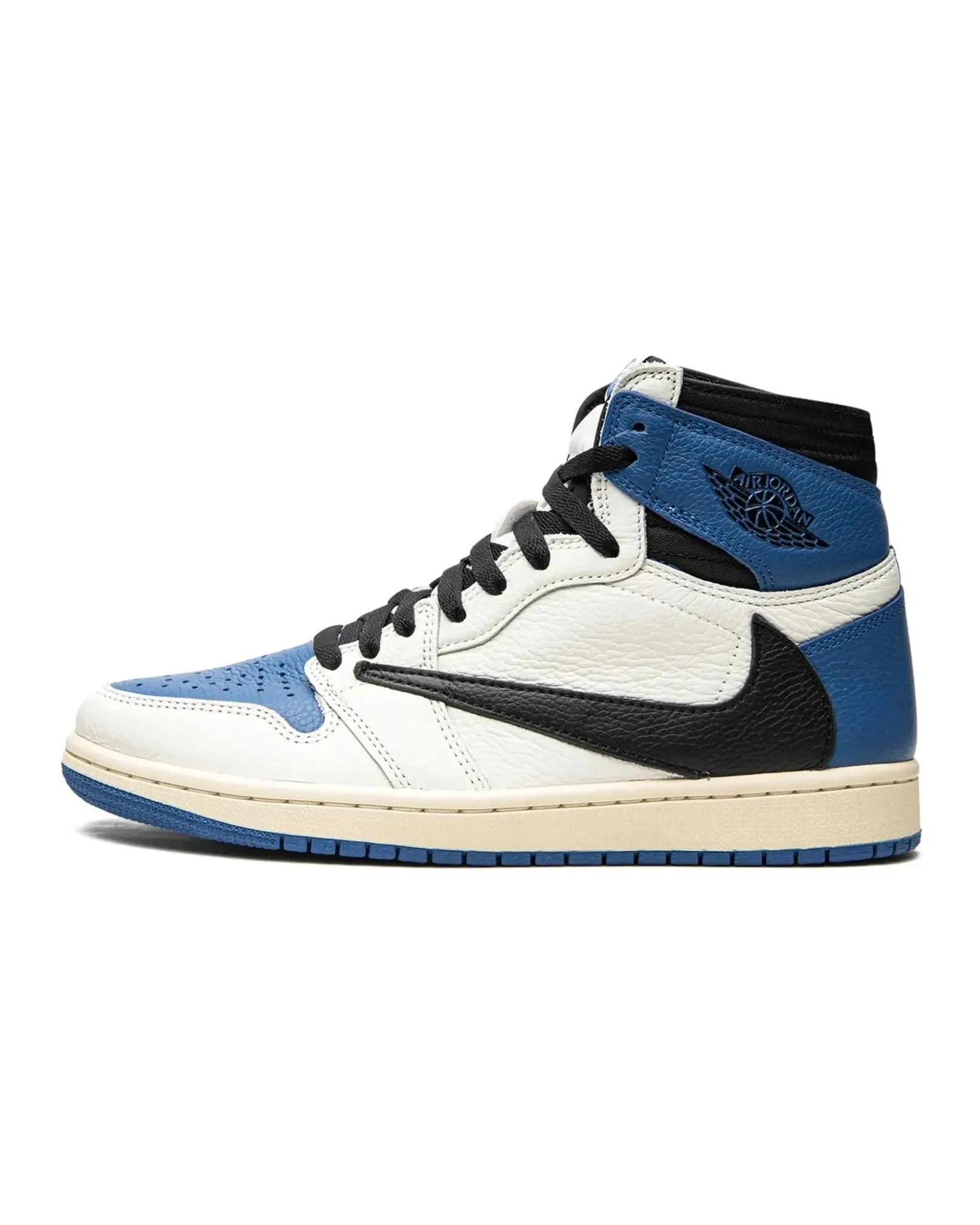 Nike Air Jordan 1 Retro High Travis Scott Fragment Military Blue Wear Flex