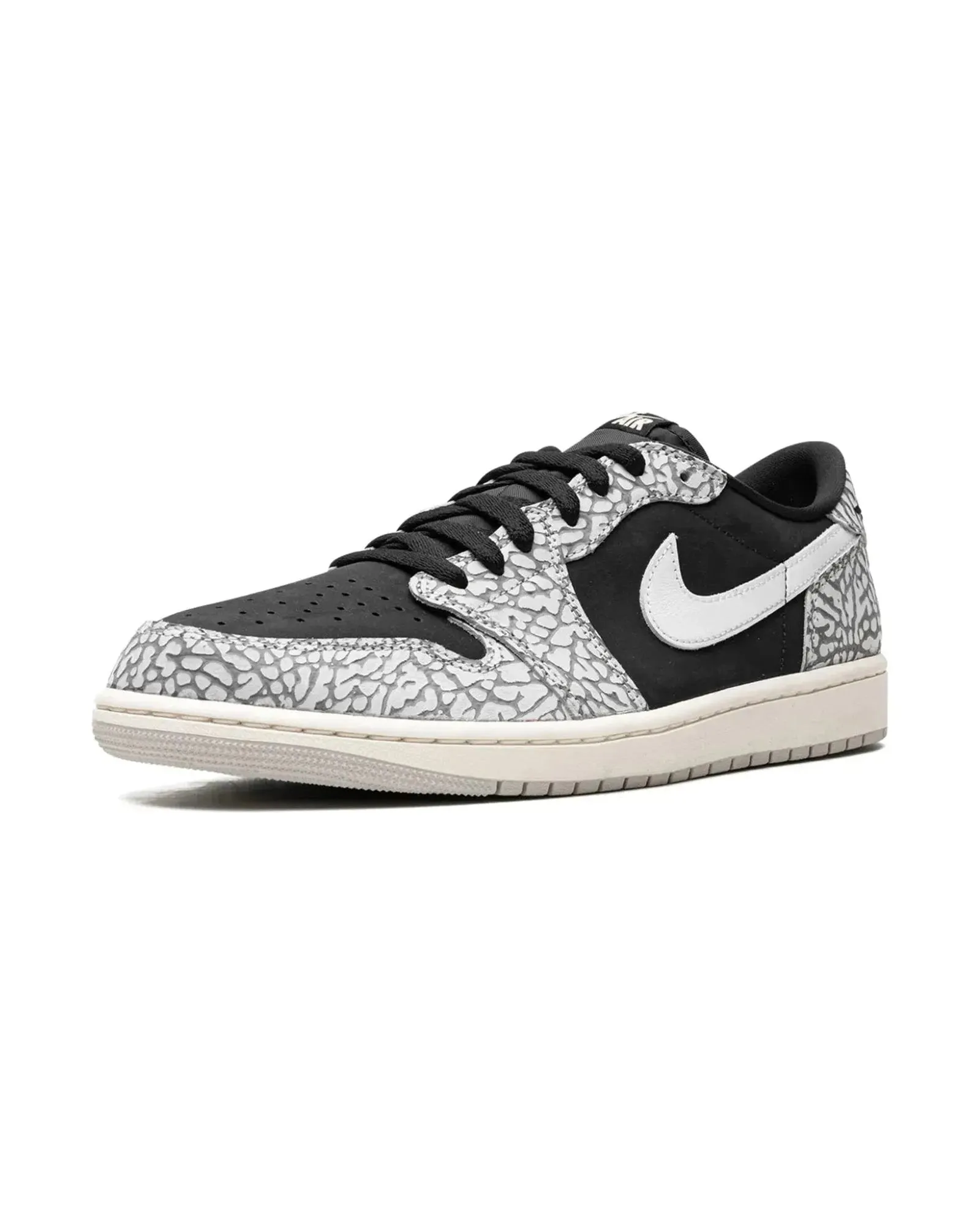 Nike Air Jordan 1 Retro Low OG Black Cement Unbeatable Traction