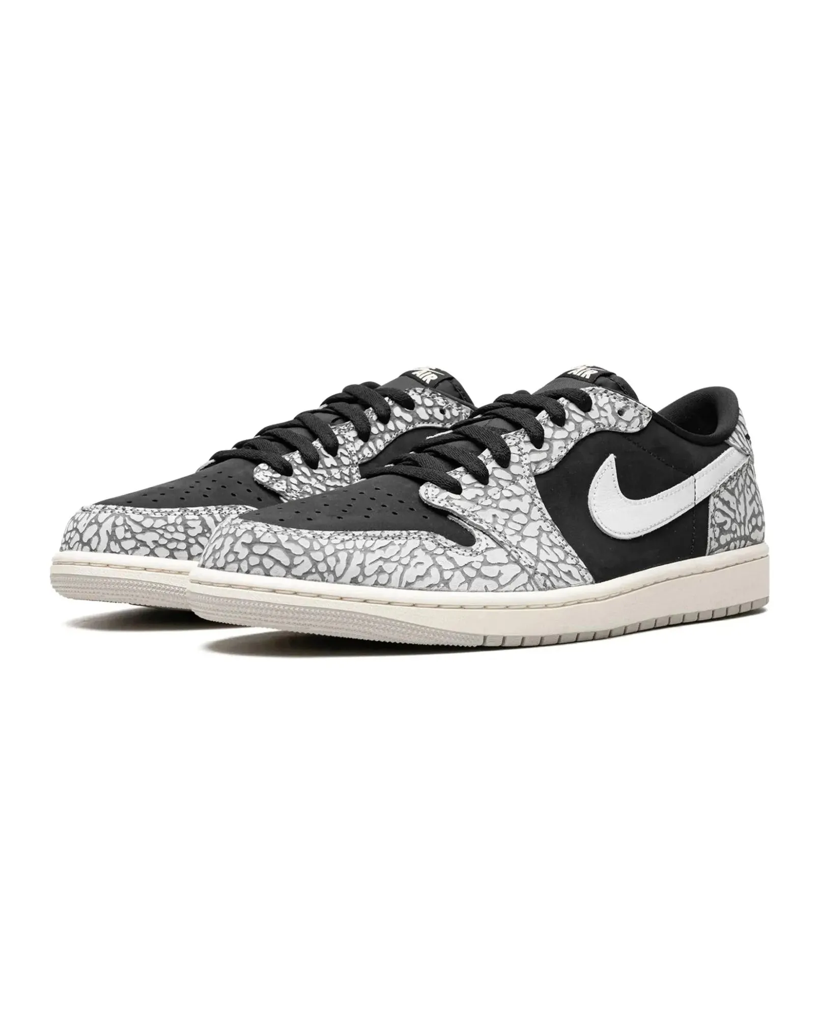 Nike Air Jordan 1 Retro Low OG Black Cement Unbeatable Traction