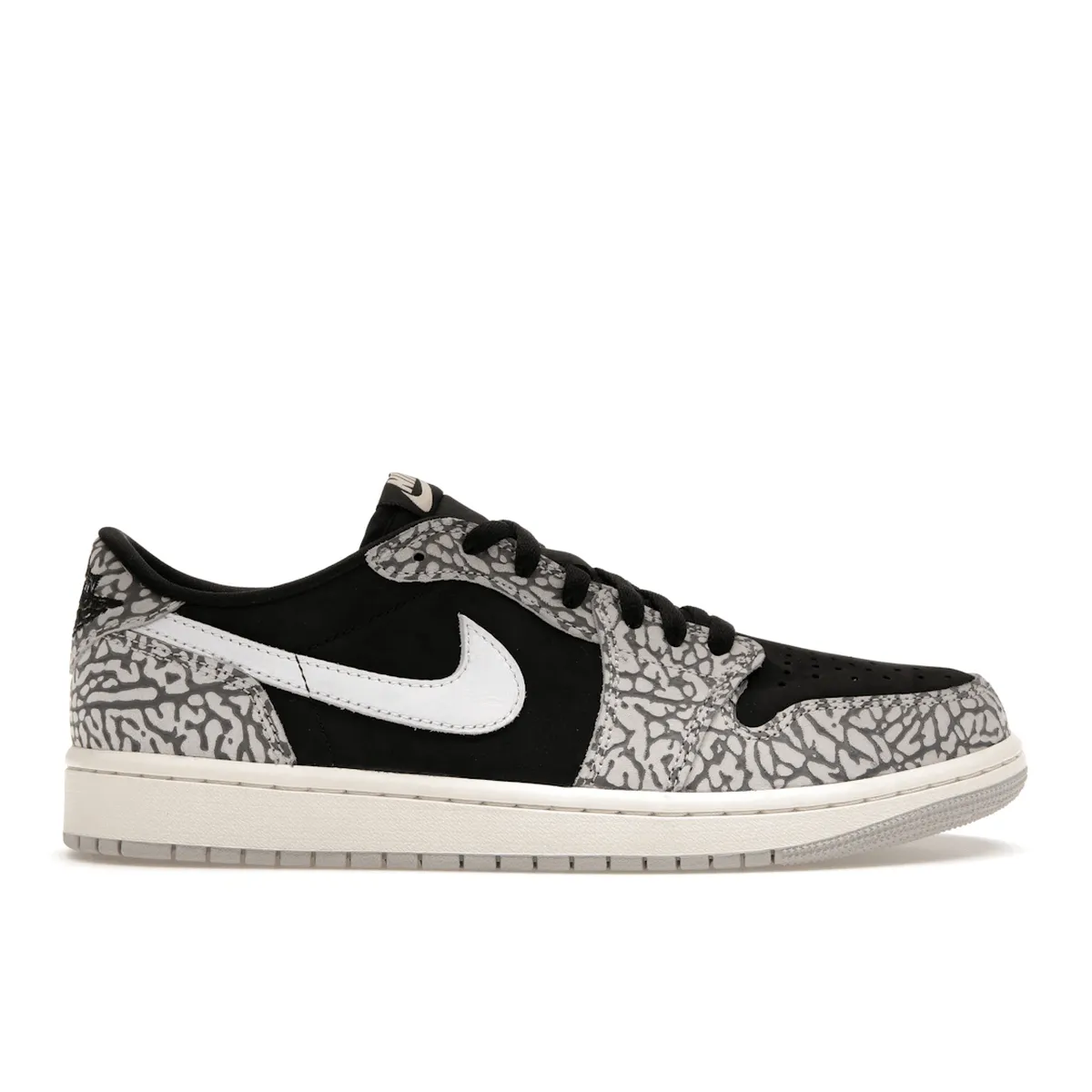Air Jordan 1 Retro Low OG Black Cement Well Fitted Enhanced Traction