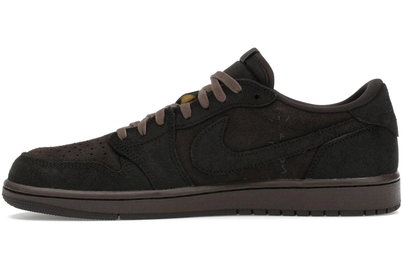 Nike Air Jordan 1 Retro Low OG SP Travis Scott Velvet Brown Adaptive Style