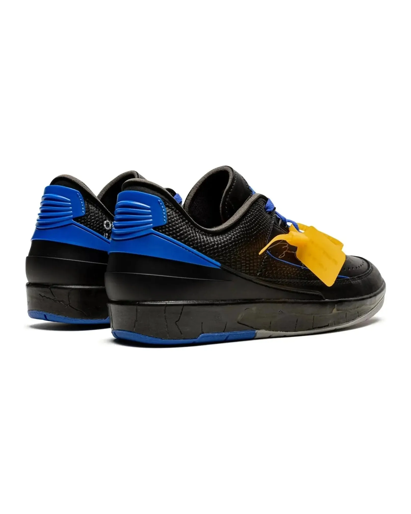 Nike Air Jordan 2 Retro Low SP X Off-White Black Blue Powerful Traction
