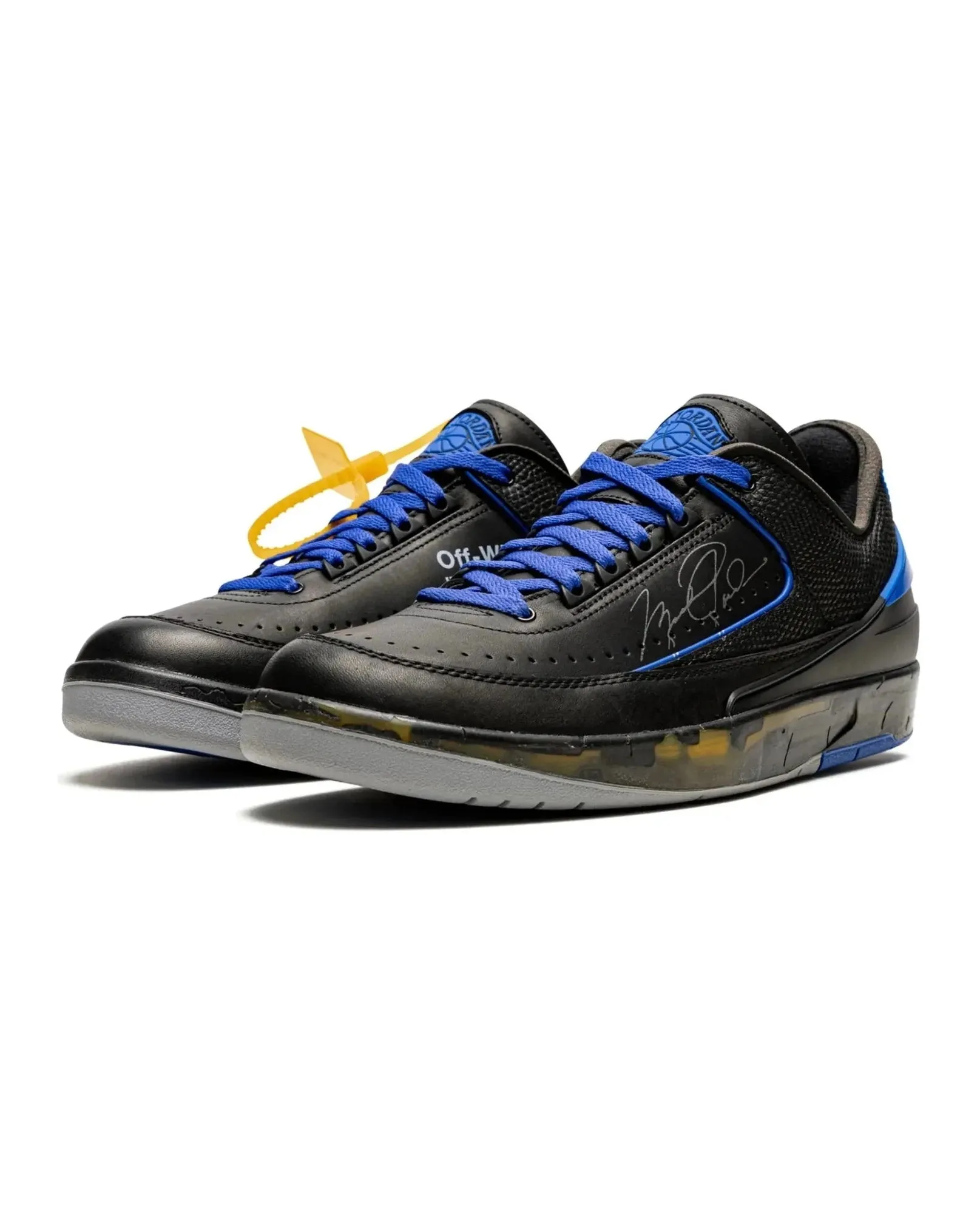 Nike Air Jordan 2 Retro Low SP X Off-White "Black Blue" - street-bill.dk