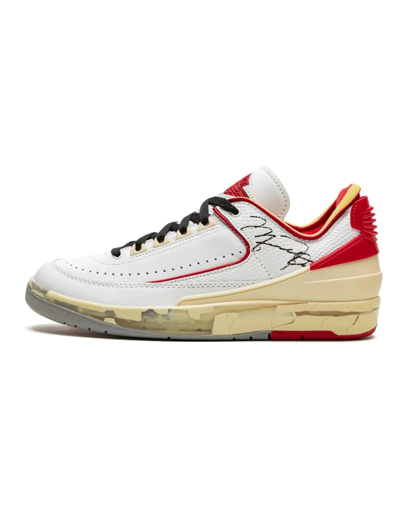 Nike Air Jordan 2 Retro Low SP X Off-White White Red High Performance Cushion