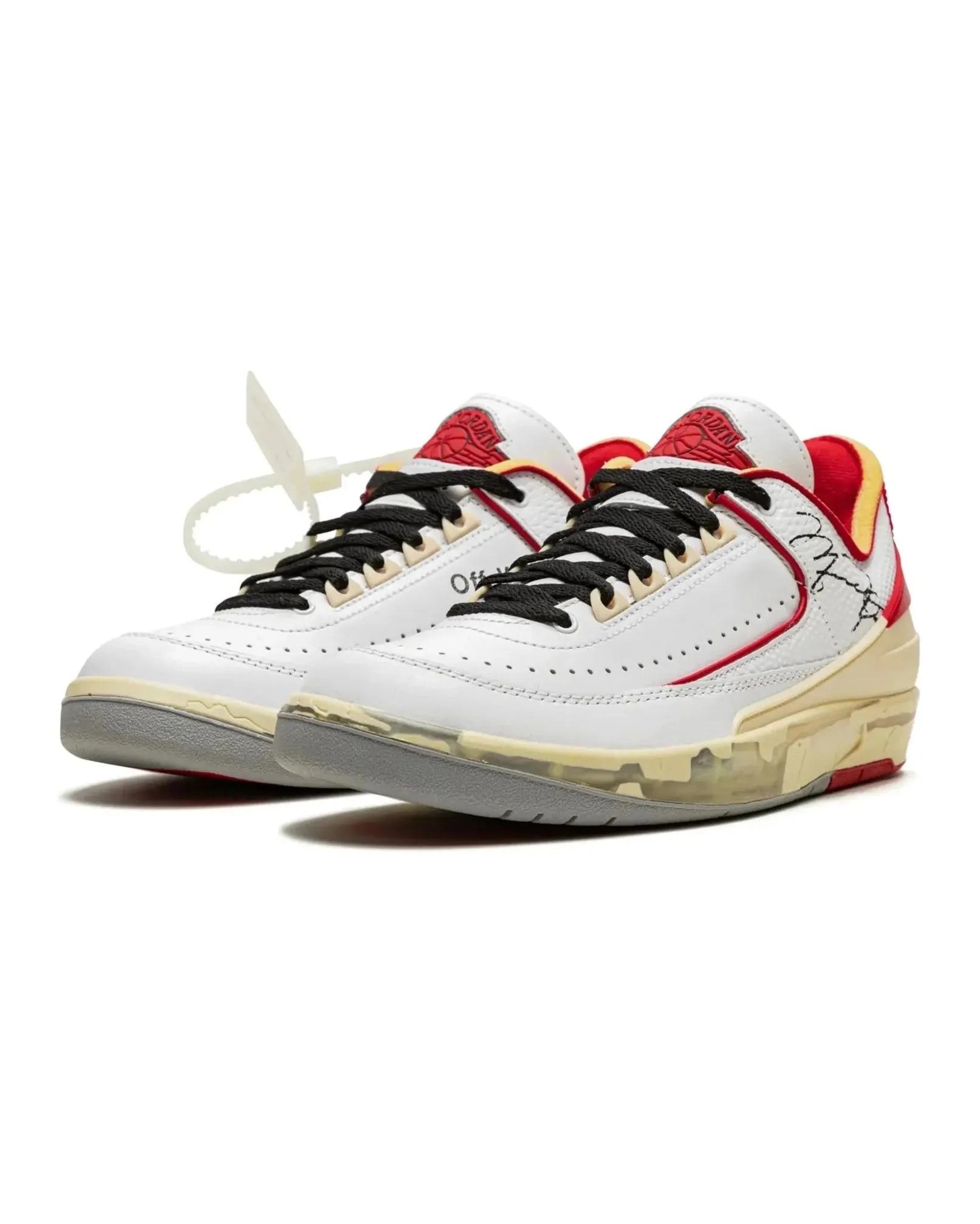 Nike Air Jordan 2 Retro Low SP X Off-White White Red High Performance Cushion