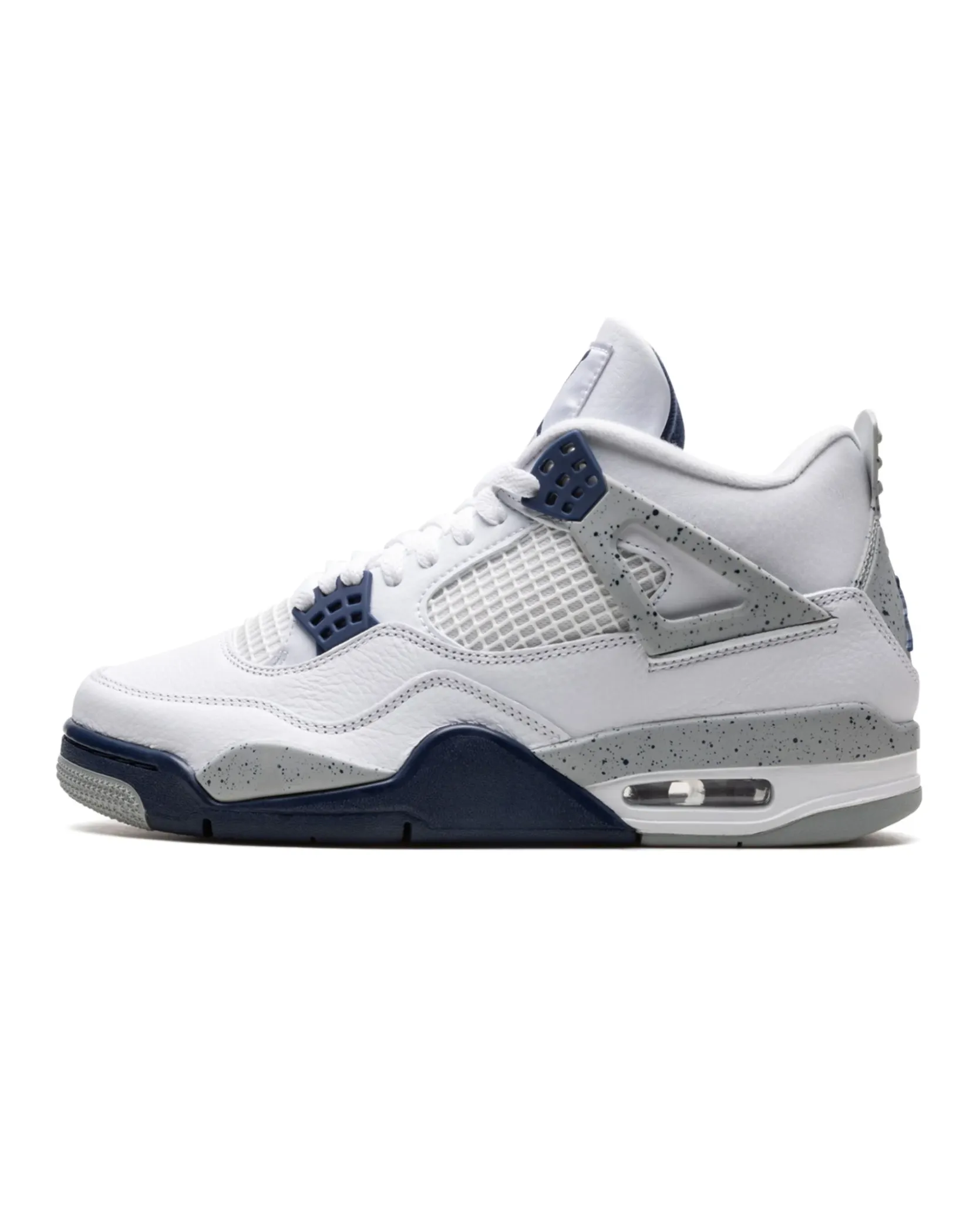 Nike Air Jordan 4 Retro Midnight Navy Endurance Style. Flexible Support