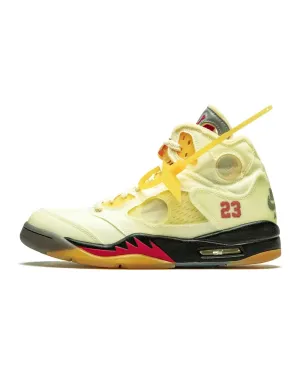 Nike Air Jordan 5 Retro X Off-White Sail Jumping Support