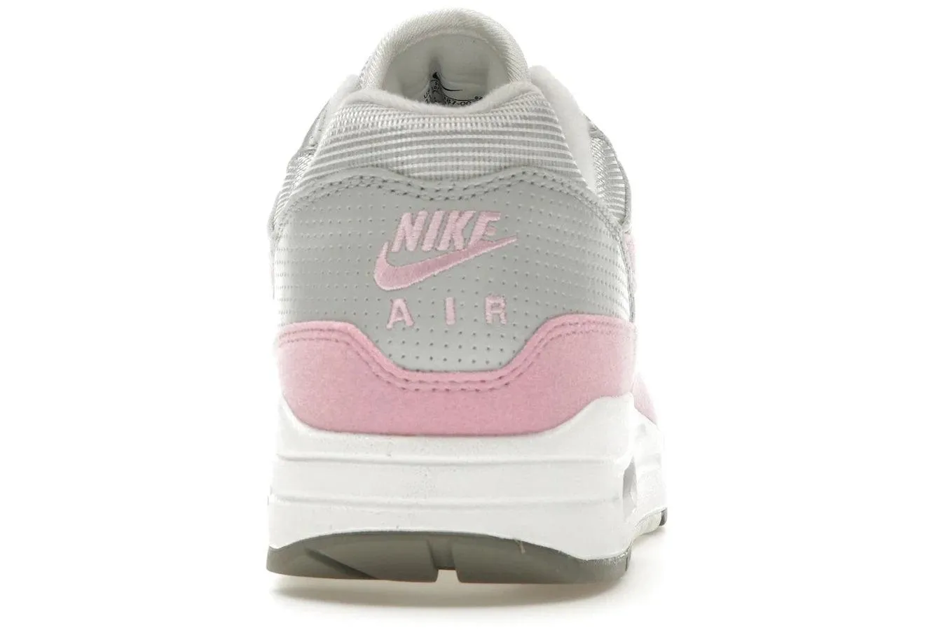Nike Air Max 1 '87 Metallic Platinum Pink Rise Flexible Sole Concept