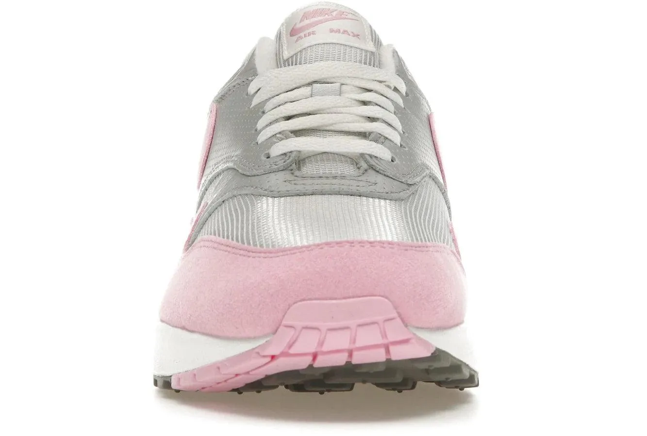 Nike Air Max 1 '87 Metallic Platinum Pink Rise Flexible Sole Concept