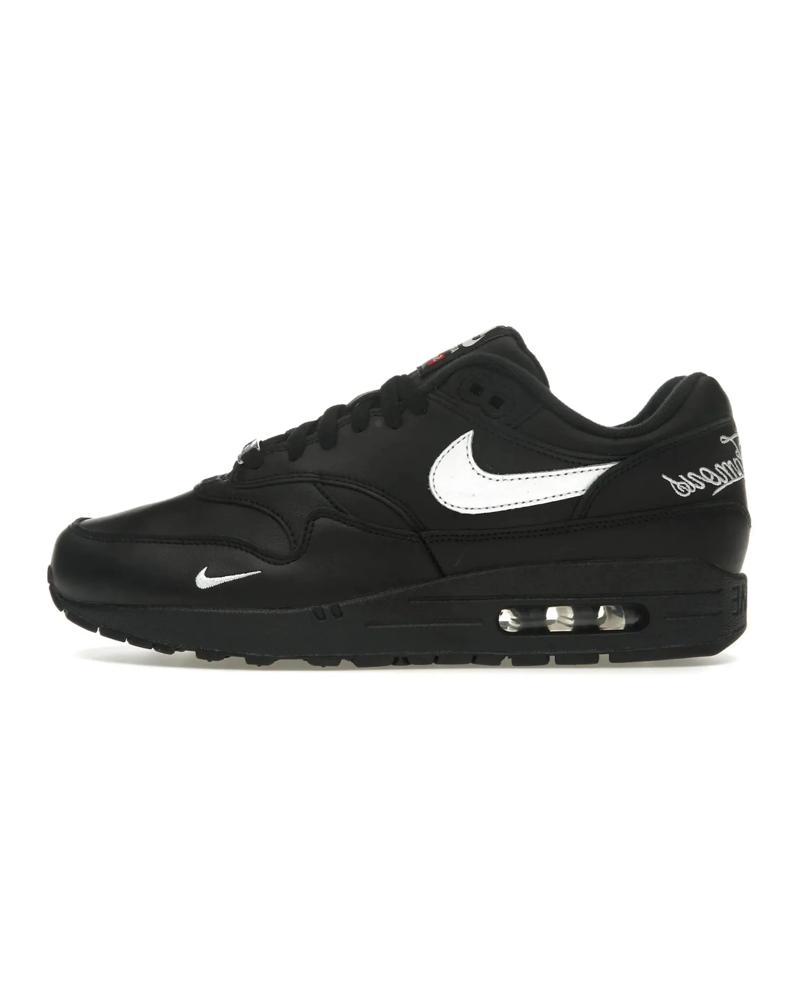 Nike Air Max 1 '87 SP Supreme Black White Cushioned Insole Pad Design