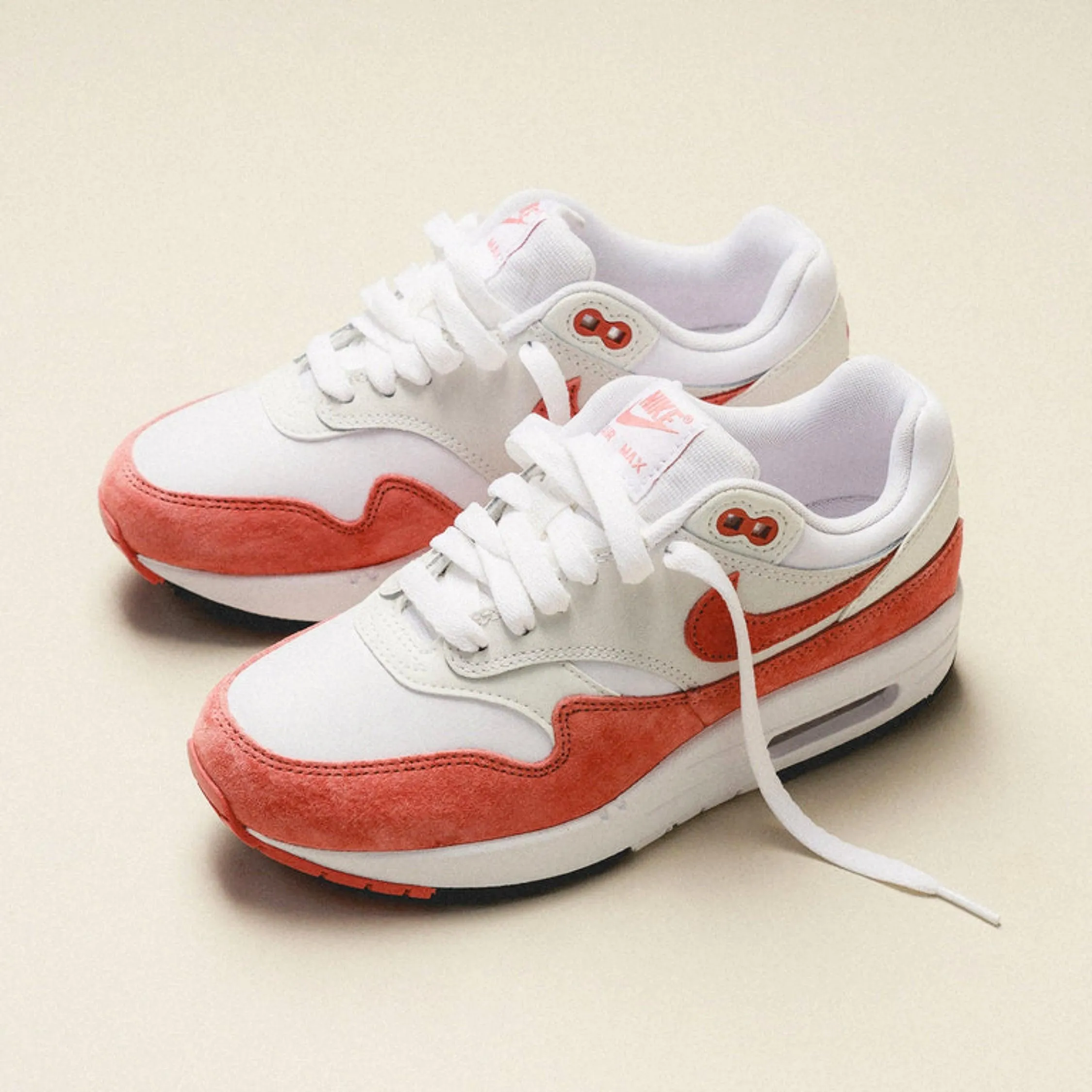 Nike Air Max 1 '87 White Canyon Pink Performance Socks