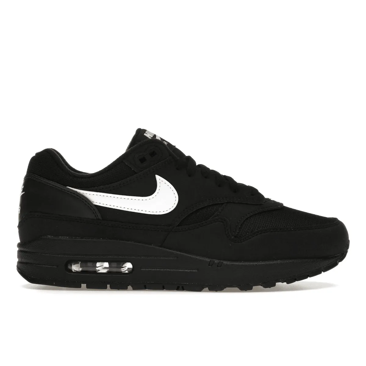 for long - distance Nike Air Max 1 Black White Swoosh