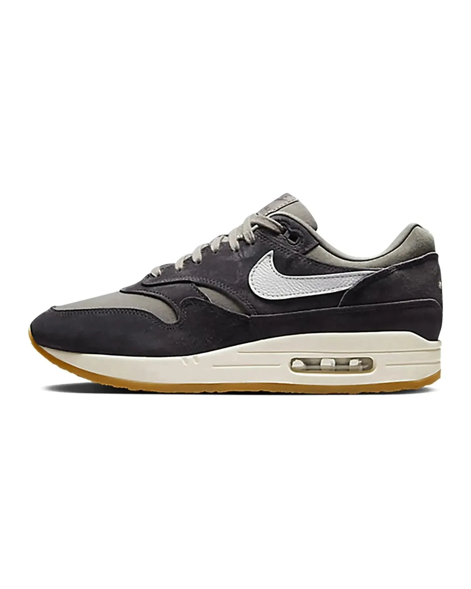 Nike Air Max 1 Crepe Soft Grey Versatile Usage patterned shoes