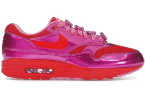 compression support antibacterial lining shoes Nike Air Max 1 PRM Valentines Day Playful Pink