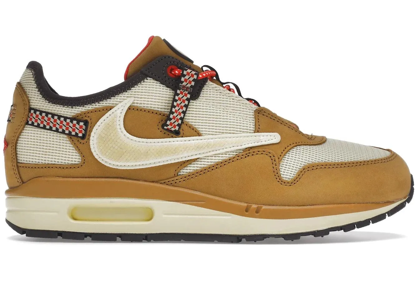 Nike Air Max 1 Travis Scott Cactus Jack Wheat Lemon Drop Anti - slip Insole