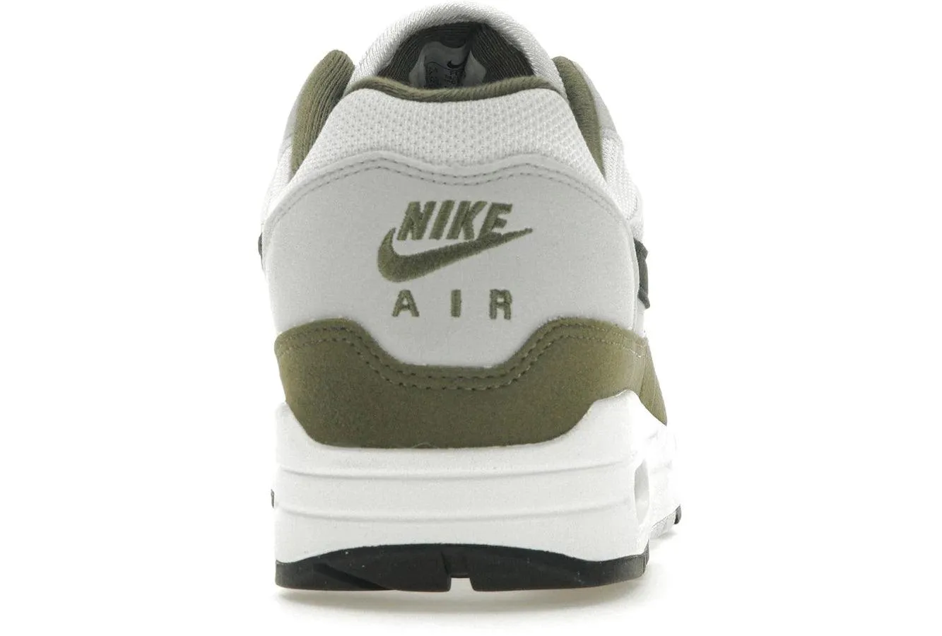 Nike Air Max 1 White Black Medium Olive Supportive Padding Design