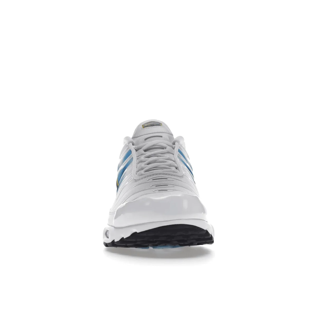 Nike Air Max Plus Spray Paint Swoosh White Blue Endurance advancement