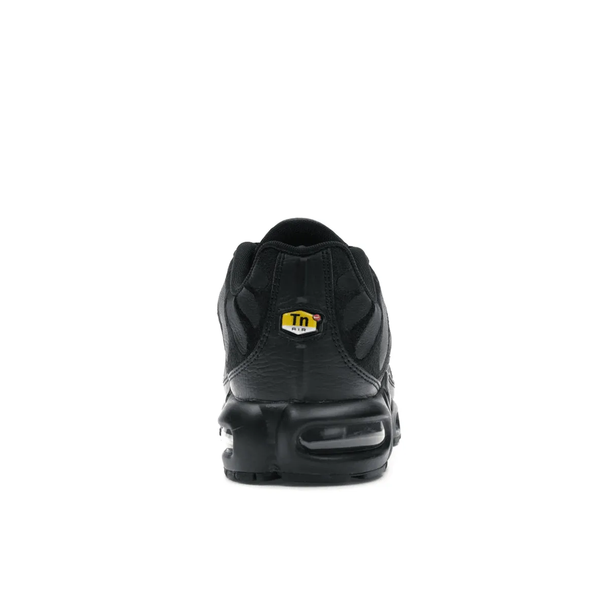 Nike Air Max Plus Triple Black Leather Anti - slide design section