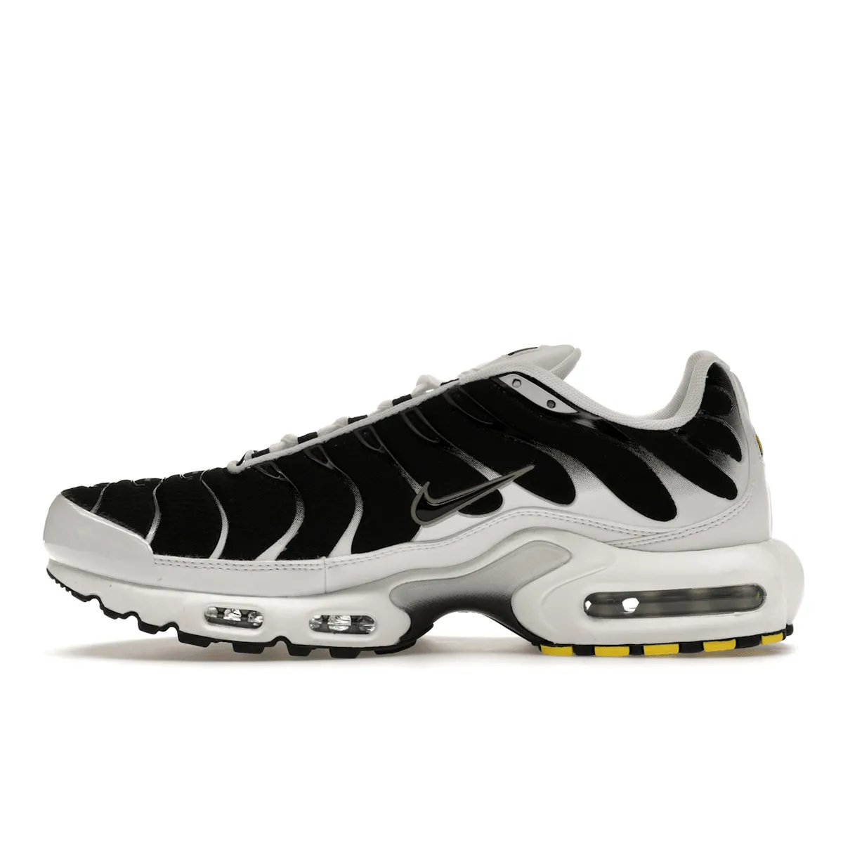 Nike Air Max Plus White Black Metallic Pewter Semi - hard Insole