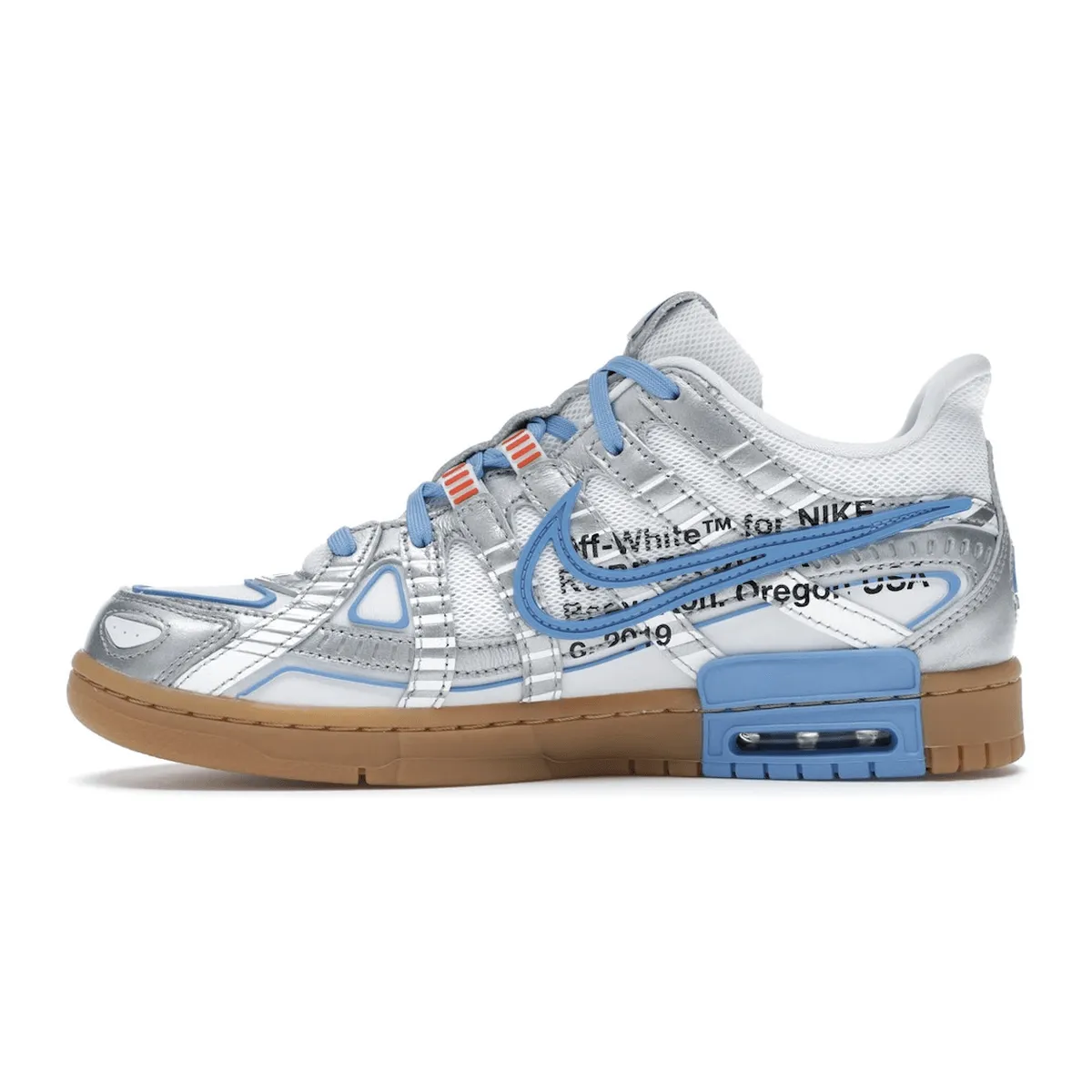 Nike Air Rubber Dunk Off-White UNC Travel Step-Out