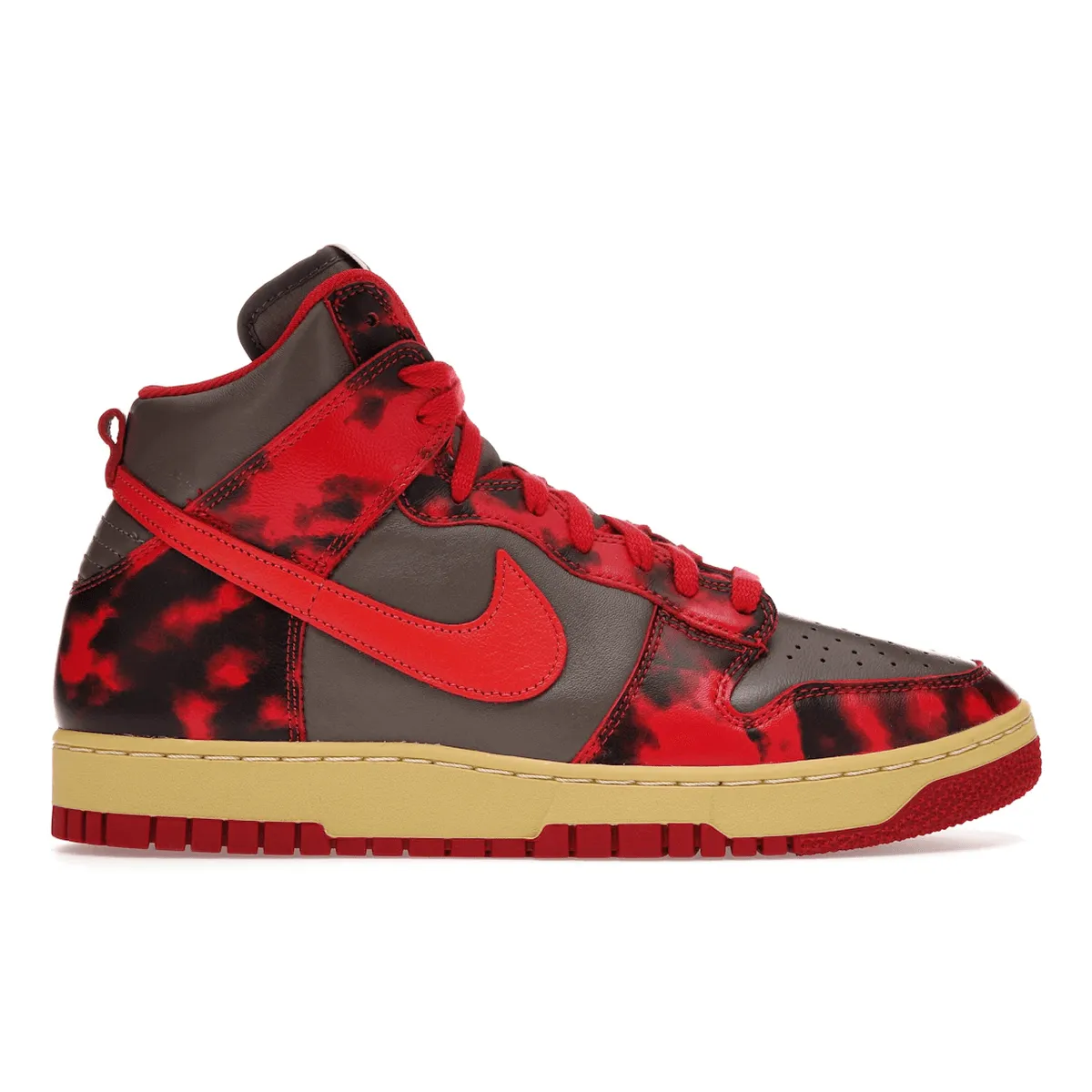 Nike Dunk High 1985 Red Acid Wash Durable Stitch