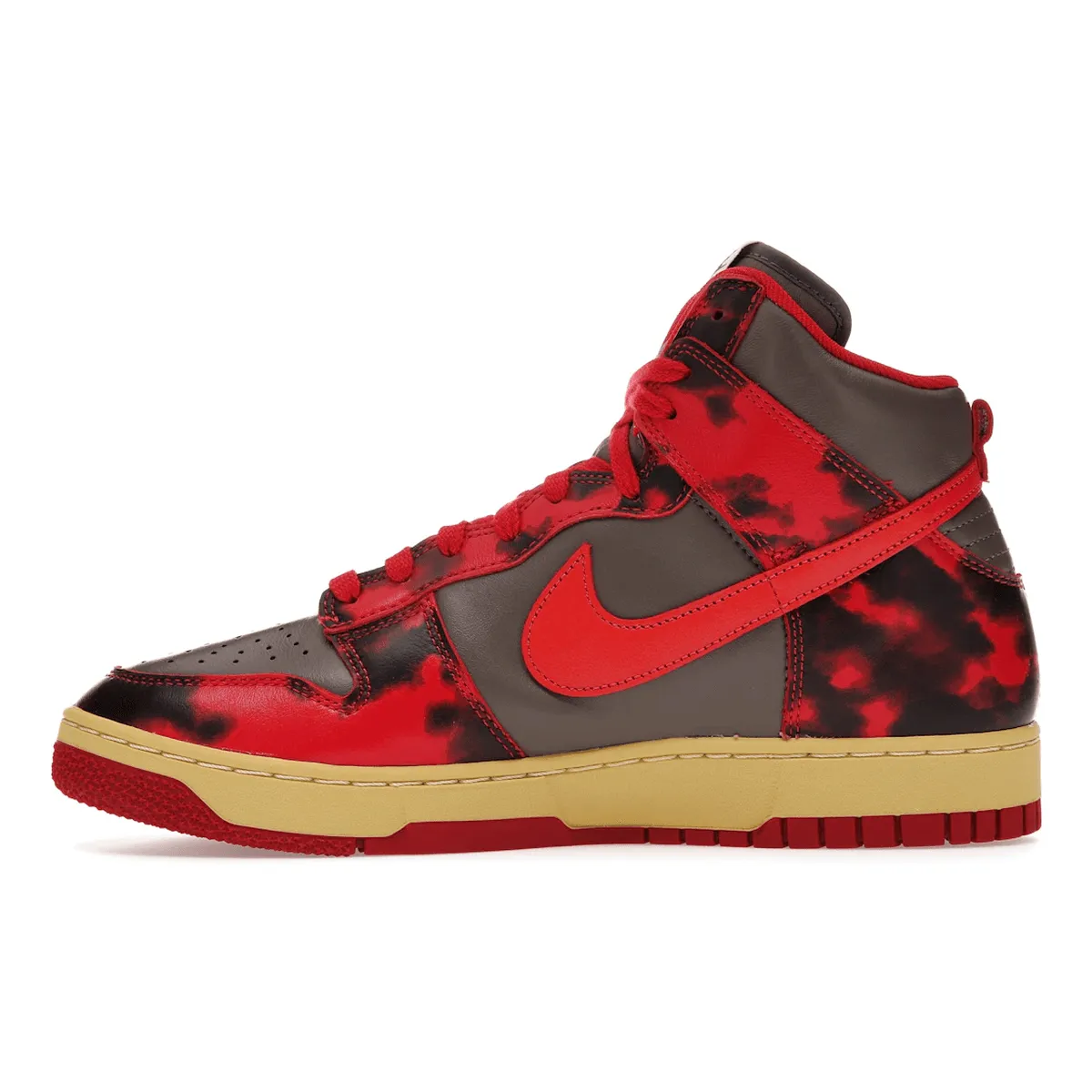 Nike Dunk High 1985 Red Acid Wash Durable Stitch