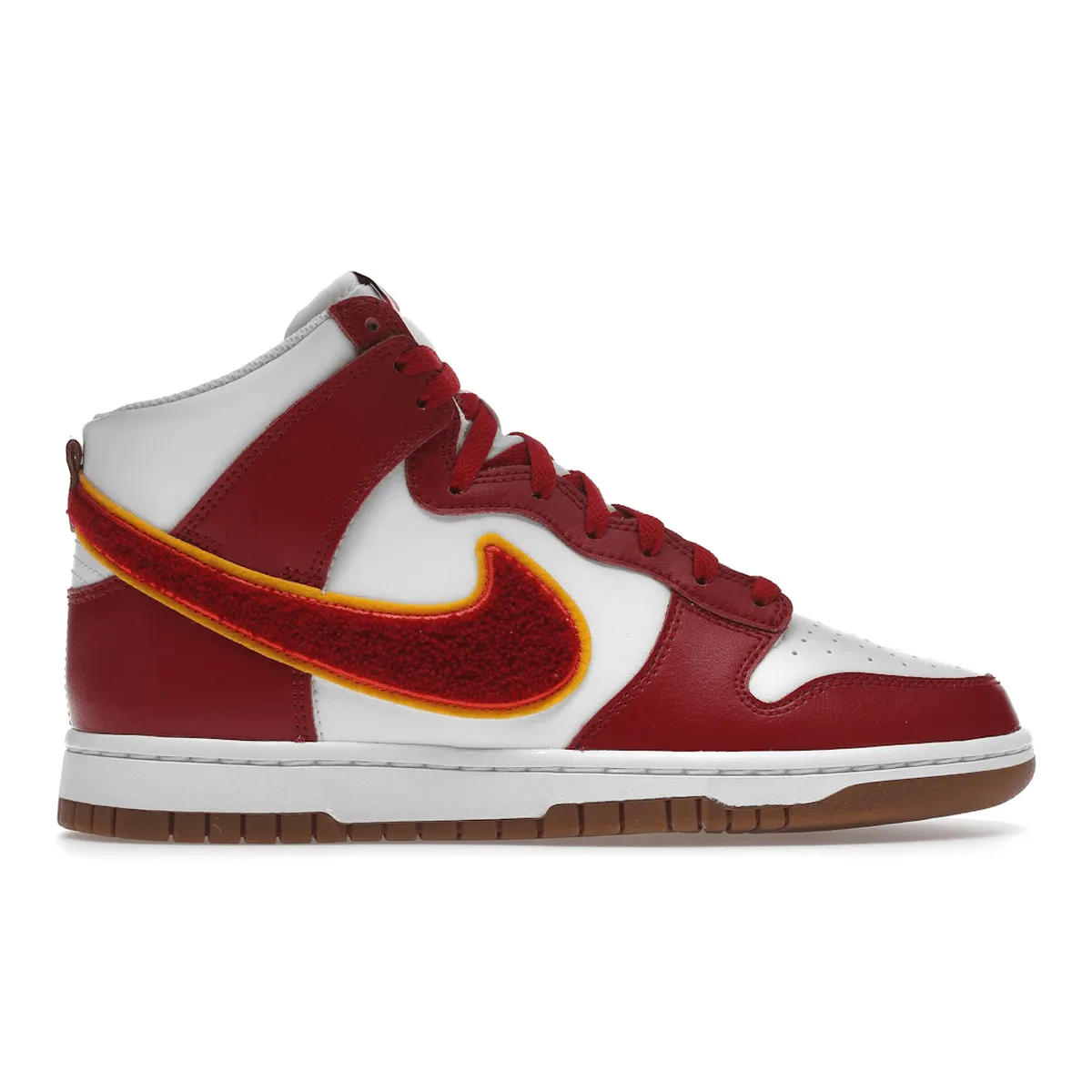Cool Step Nike Dunk High Chenille Swoosh White Gym Red