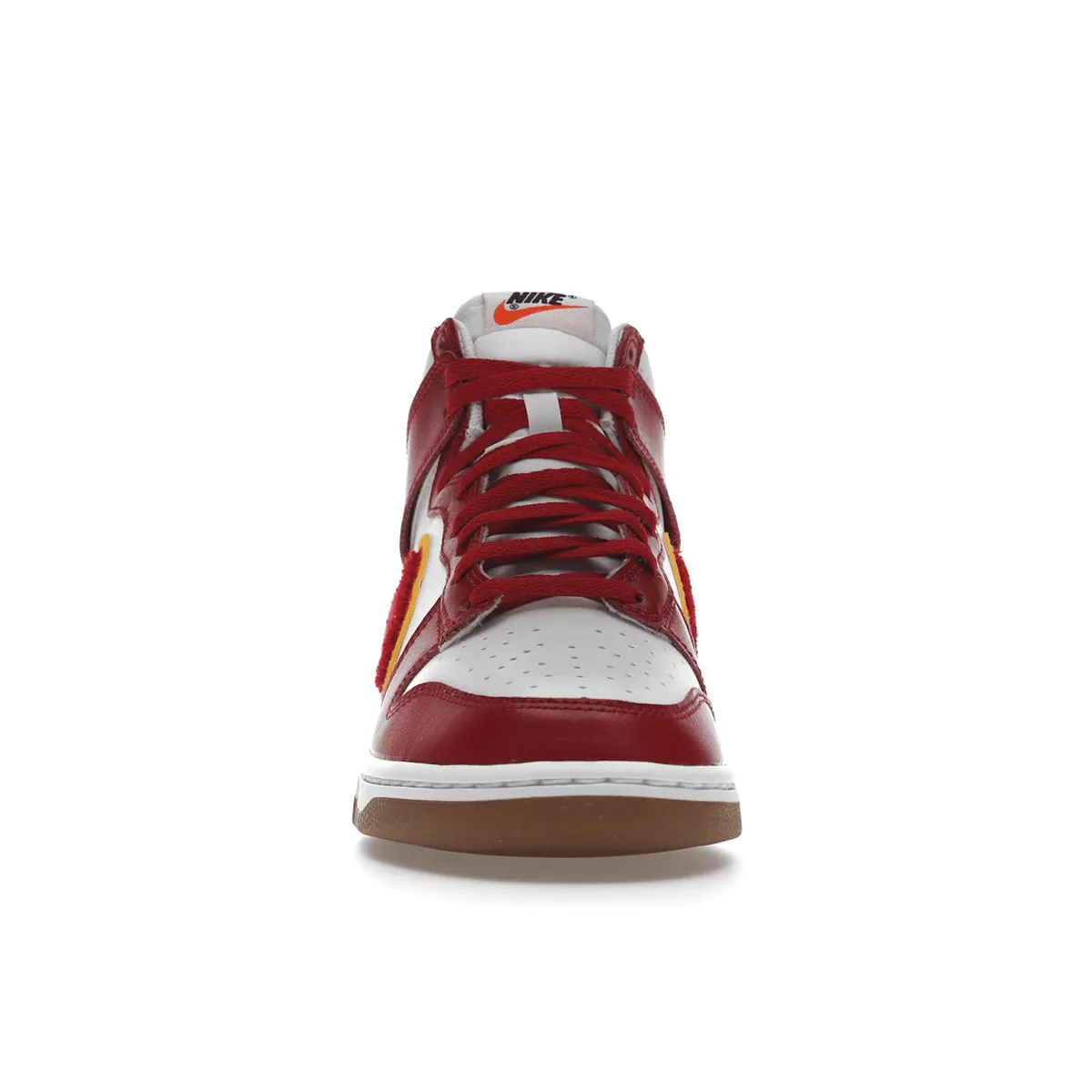 Nike Dunk High Chenille Swoosh White Gym Red Street Ease