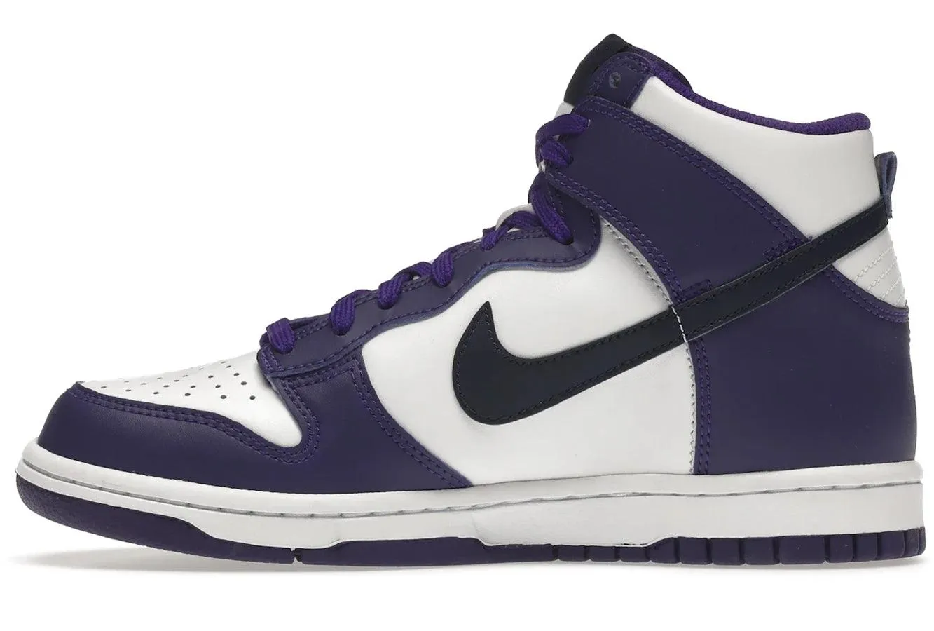 Nike Dunk High Electro Purple Midnight Navy Light Path