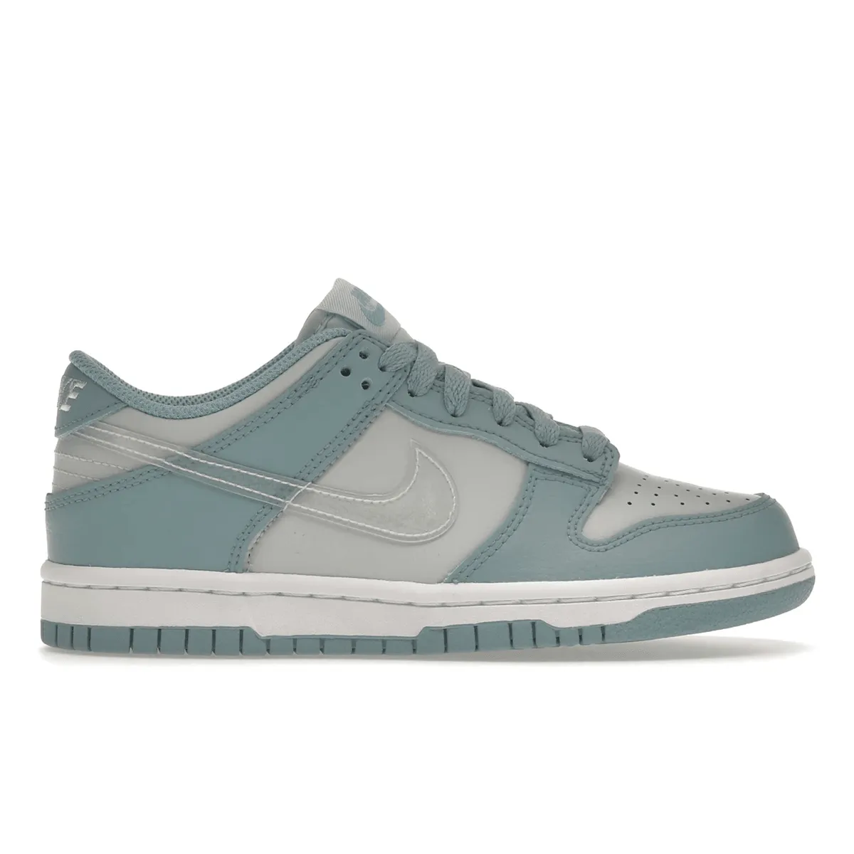 Easy Slip-On Nike Dunk Low Clear Blue Swoosh