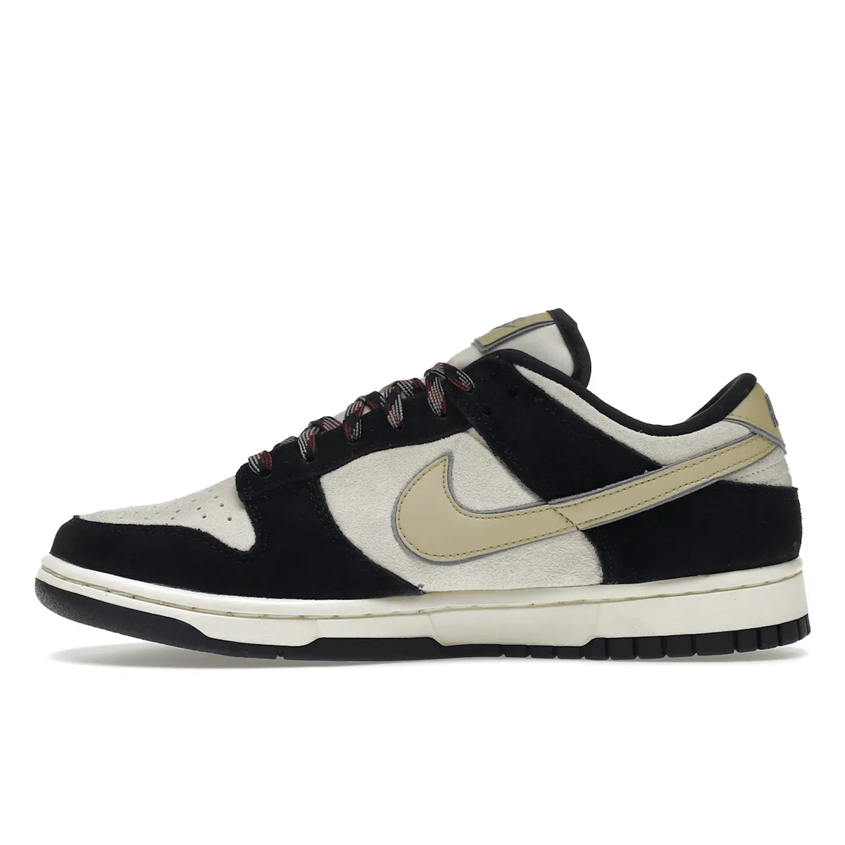 Nike Dunk Low LX Black Suede Team Gold Travel Glide-Step