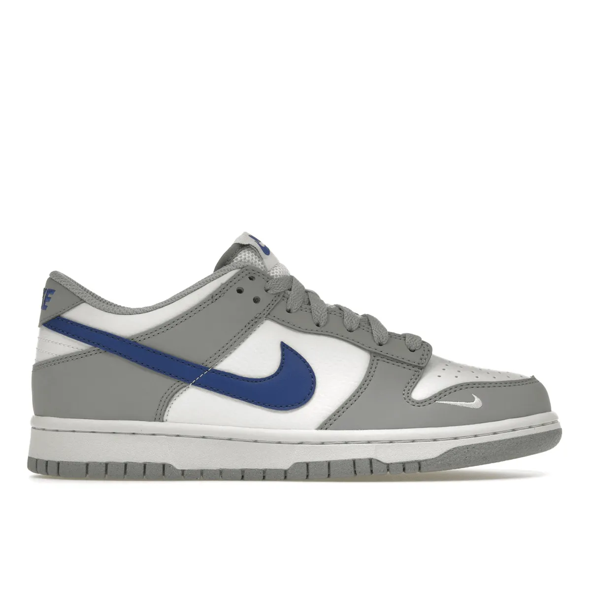 Nike Dunk Low Mini Swoosh Wolf Grey Game Royal Light Glide Step