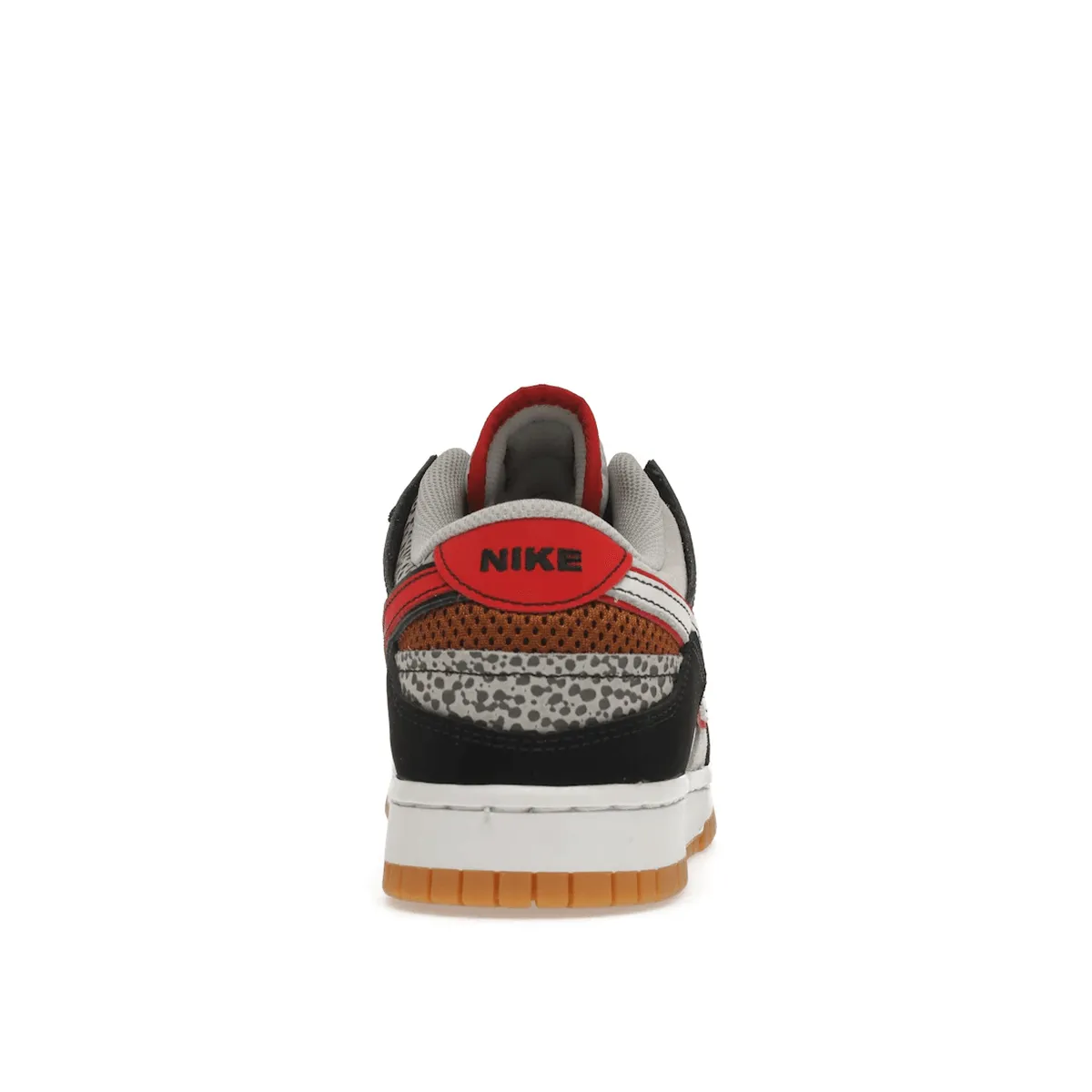Nike Dunk Low Scrap Black Grey University Red Soft Step-Out