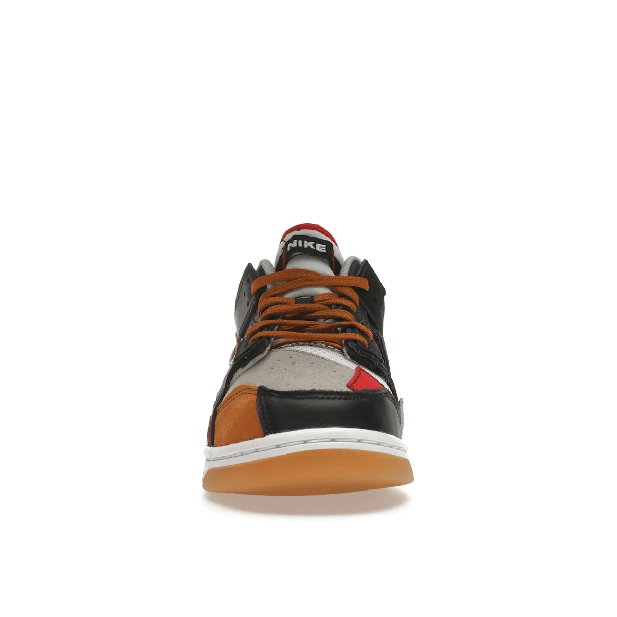 Nike Dunk Low Scrap Black Grey University Red Soft Step-Out