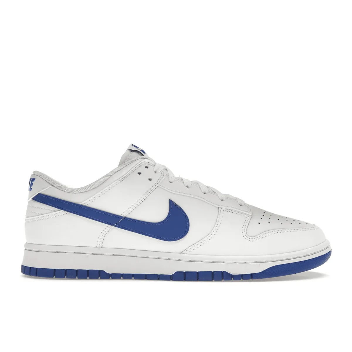Nike Dunk Low White Hyper Royal Long Wear Comfort