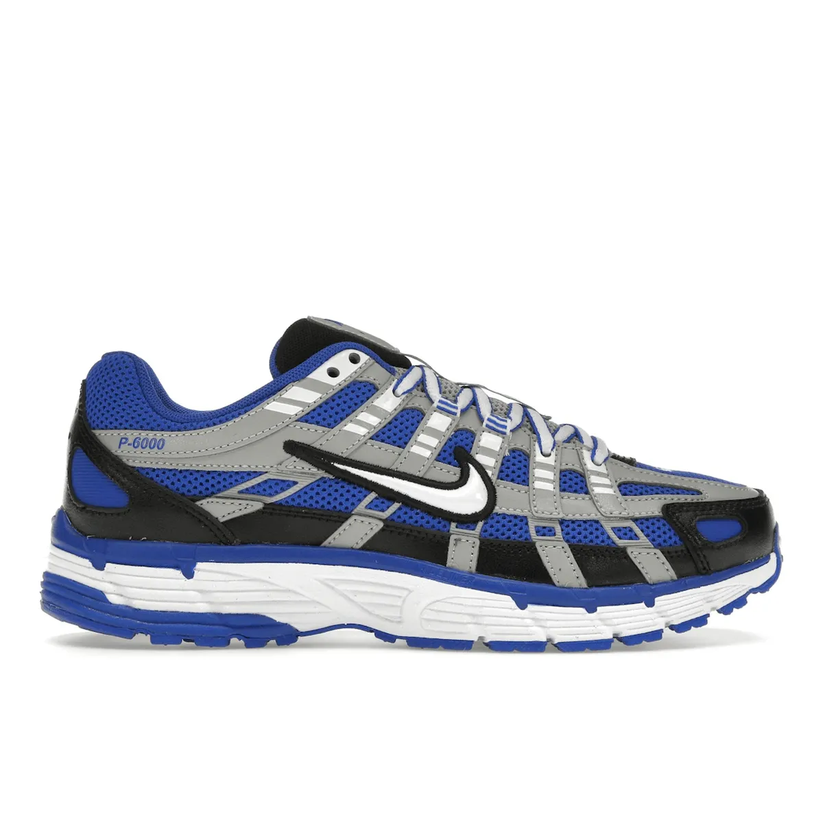 Nike P-6000 Racer Blue Flat Silver Easy Step-On Glide Layer