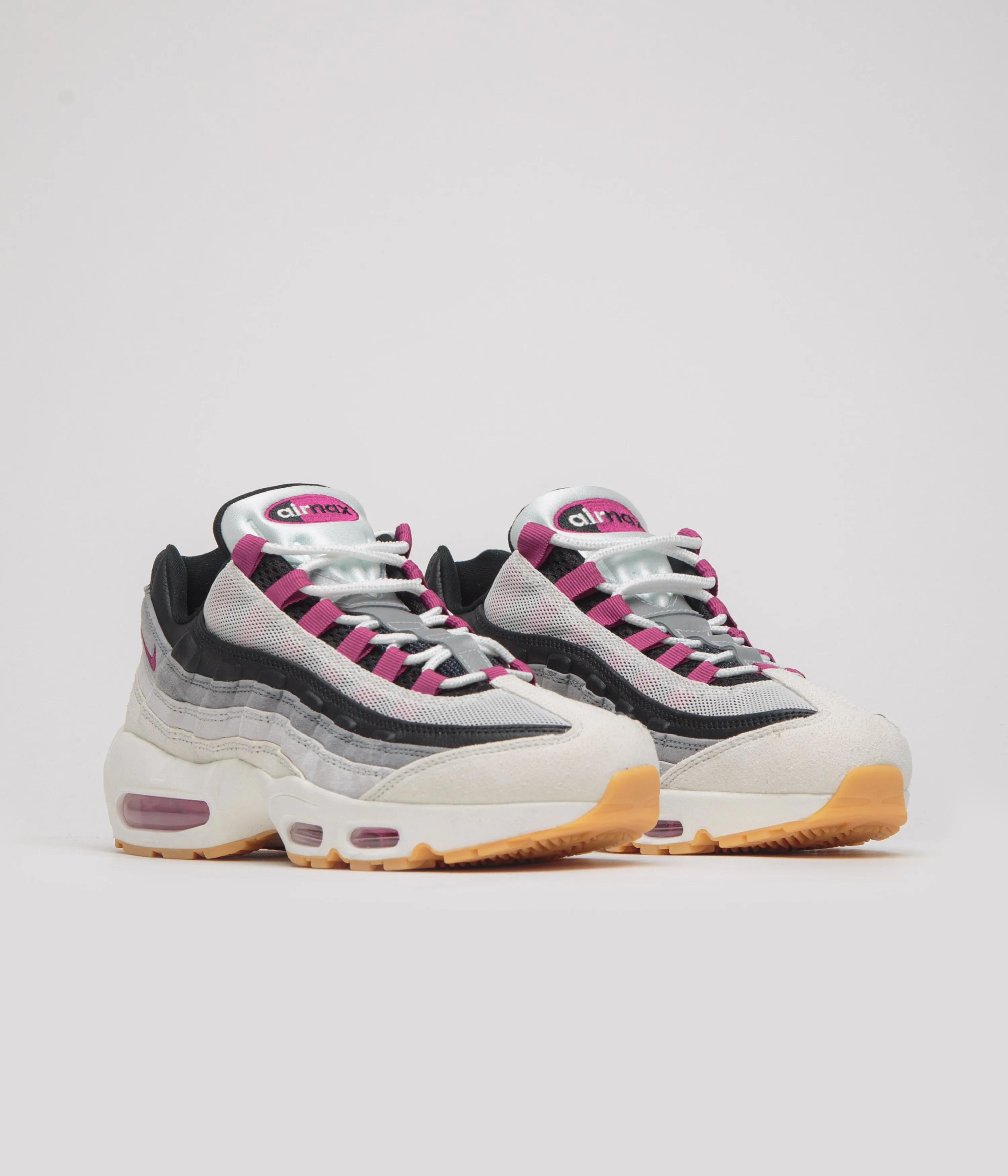 Nike SB Air Max 95 Shoes in Summit White and Cactus Flower and Photon Dust