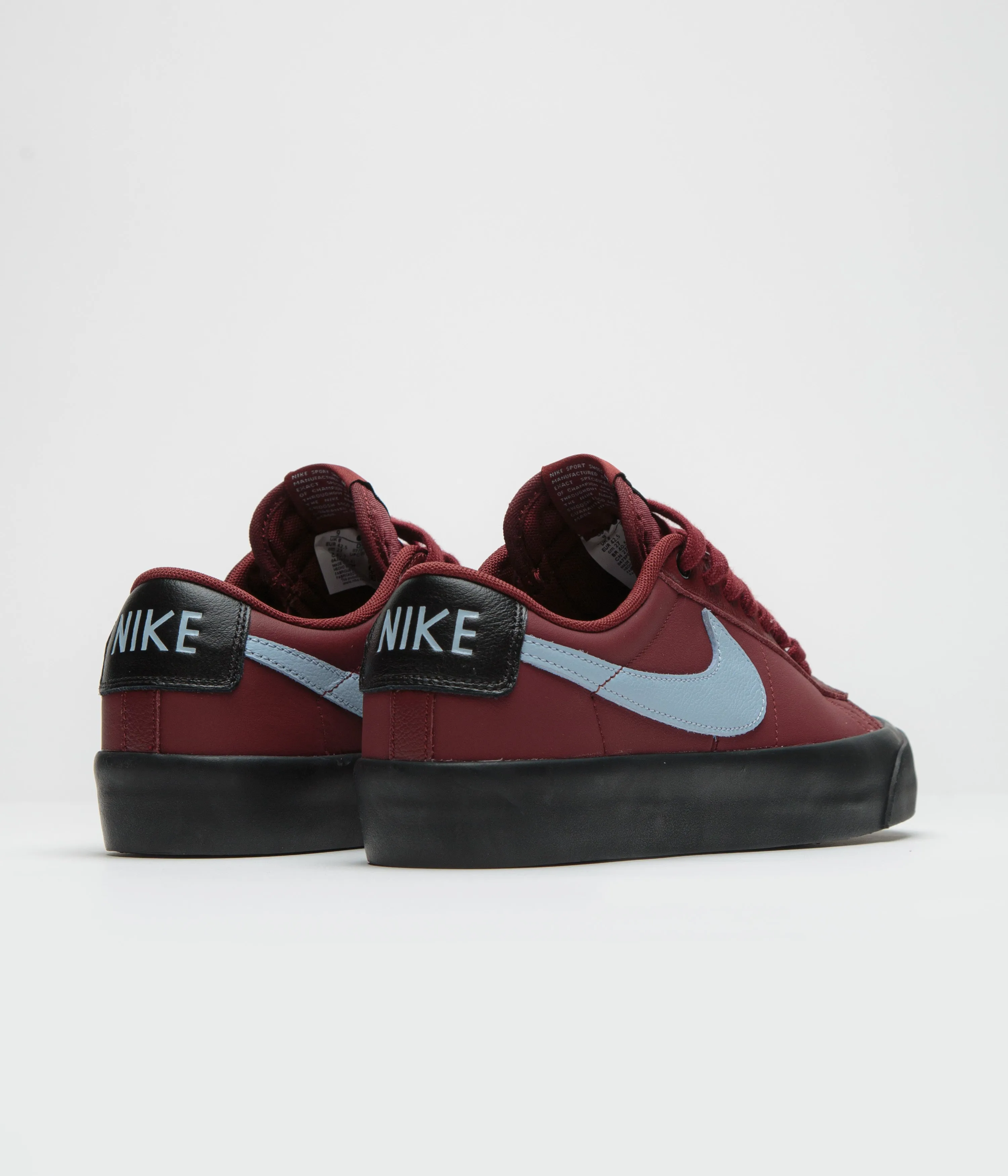 Nike SB Blazer Low Pro GT Shoes in Dark Team Red and Light Armory Blue